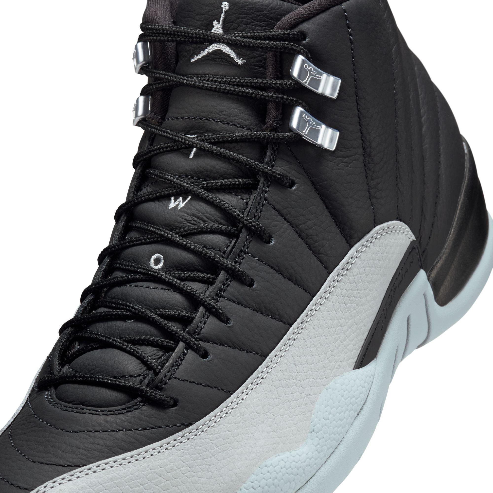 Jordan 12 Retro "Black and Wolf Grey" Men's Shoe - BLACK/WOLF GREY/WHITE Thumbnail View 4
