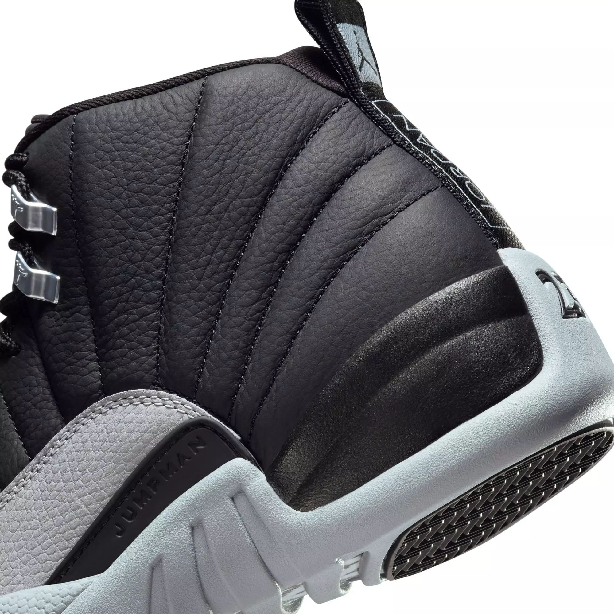 Jordan 12 Retro "Black and Wolf Grey" Men's Shoe - BLACK/WOLF GREY/WHITE