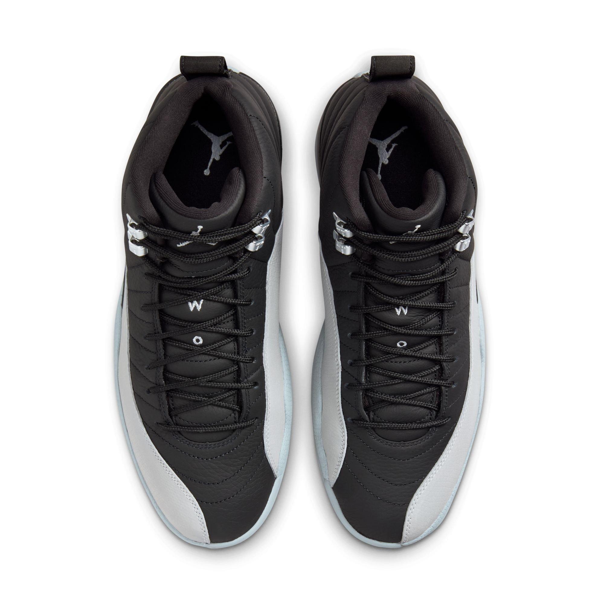 Jordan 12 Retro "Black and Wolf Grey" Men's Shoe - BLACK/WOLF GREY/WHITE Thumbnail View 9