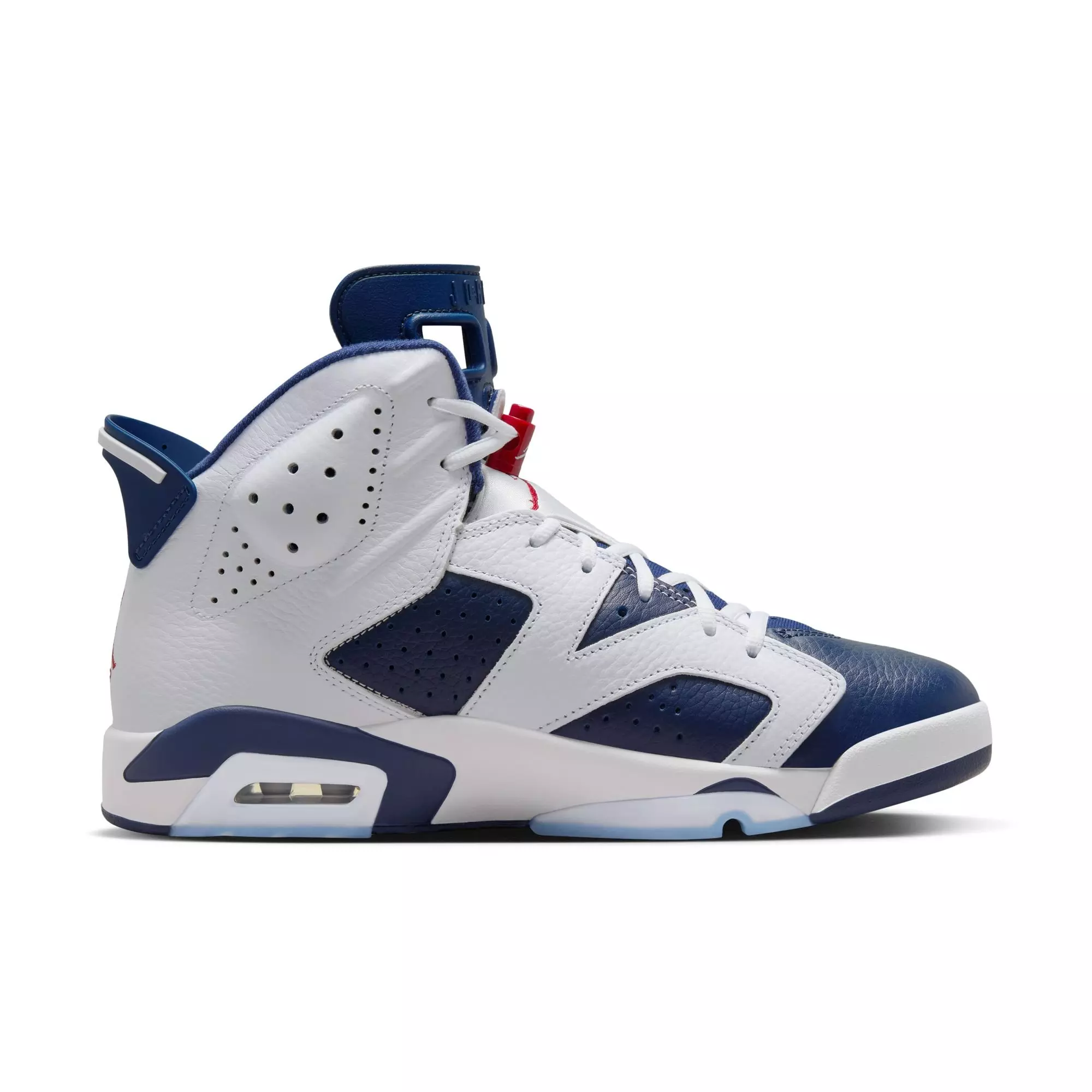 Jordan 6 Retro "White And Midnight Navy" Men's Shoe - WHITE/VARSITY RED/MIDNIGHT NAVY