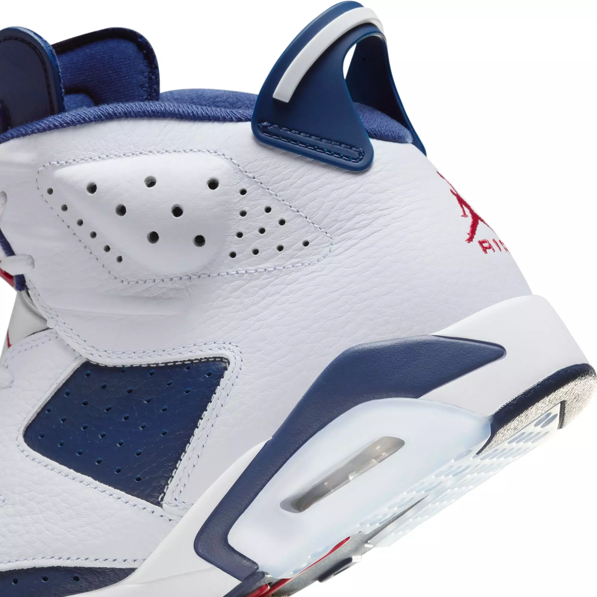 Jordan 6 Retro "White And Midnight Navy" Men's Shoe - WHITE/VARSITY RED/MIDNIGHT NAVY