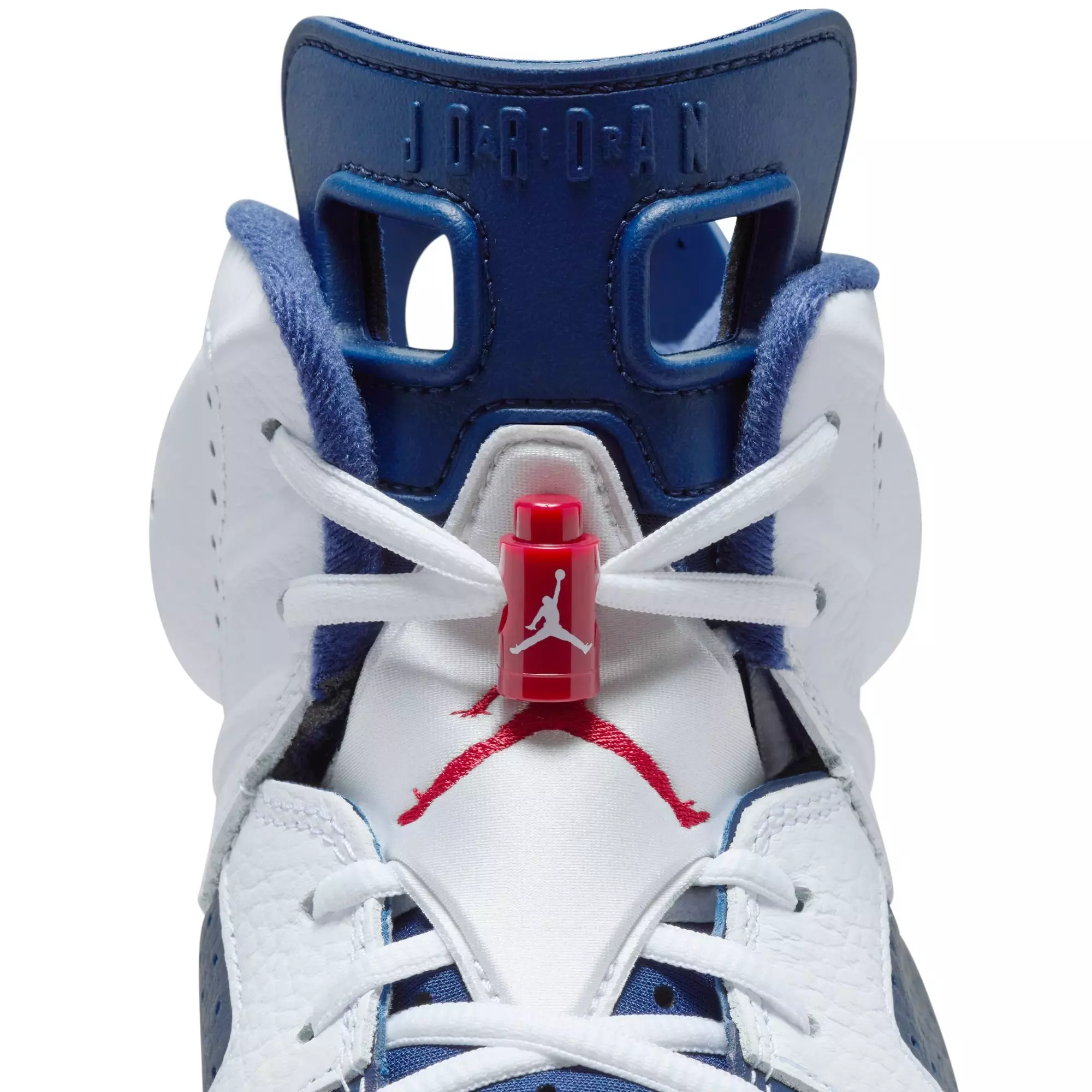 Jordan 6 Retro "White And Midnight Navy" Men's Shoe - WHITE/VARSITY RED/MIDNIGHT NAVY