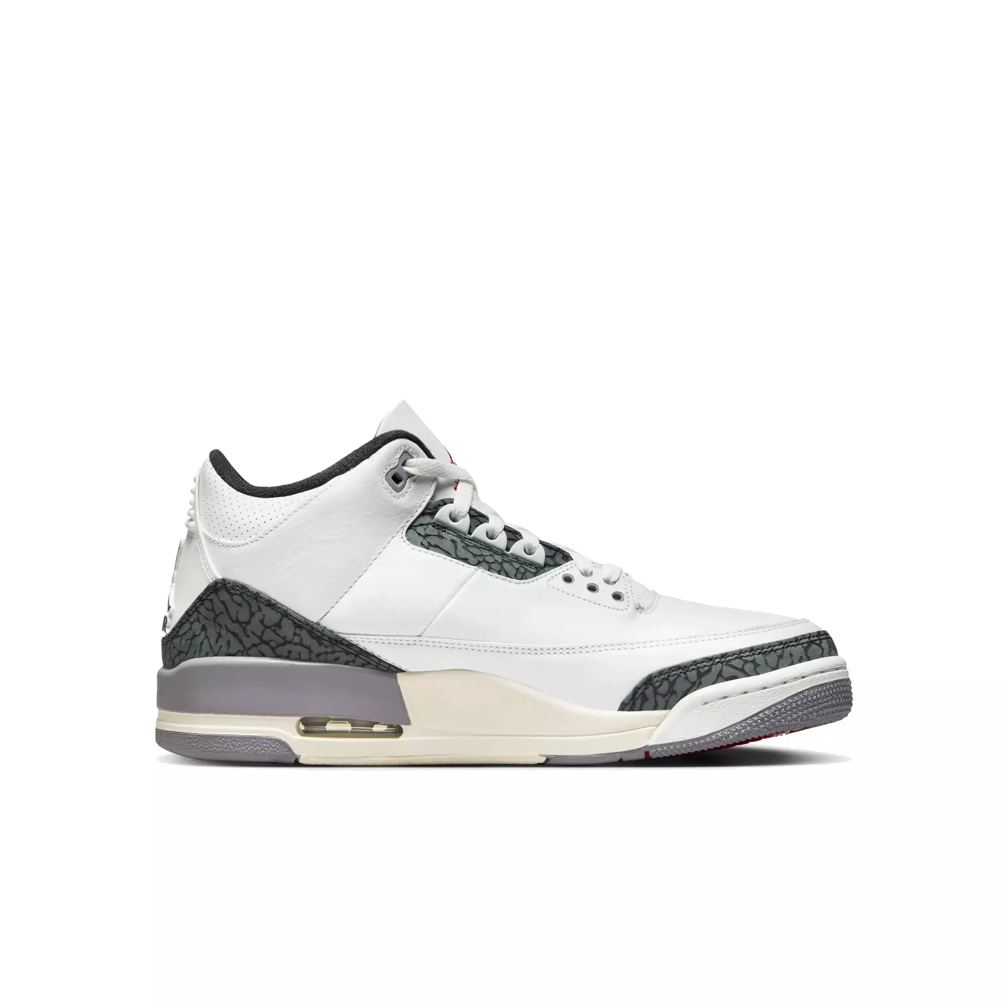 Jordan 3 Retro "Cement Grey" Men's Shoe - SUMMIT WHITE/FIRE RED/CEMENT GREY