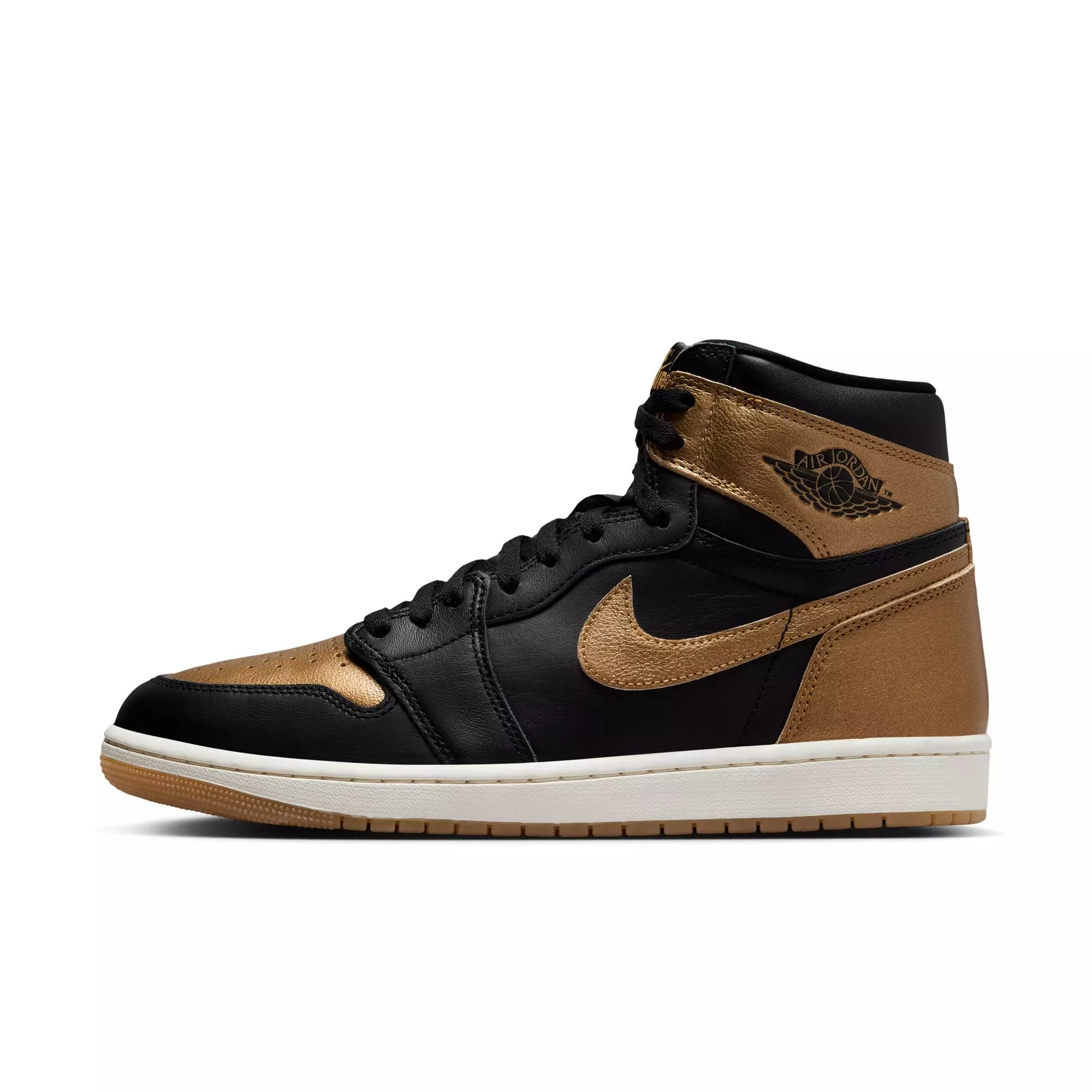 Jordan 1 Retro High OG "Black And Gold" Men's Shoe - BLACK/METALLIC GOLD/SAIL