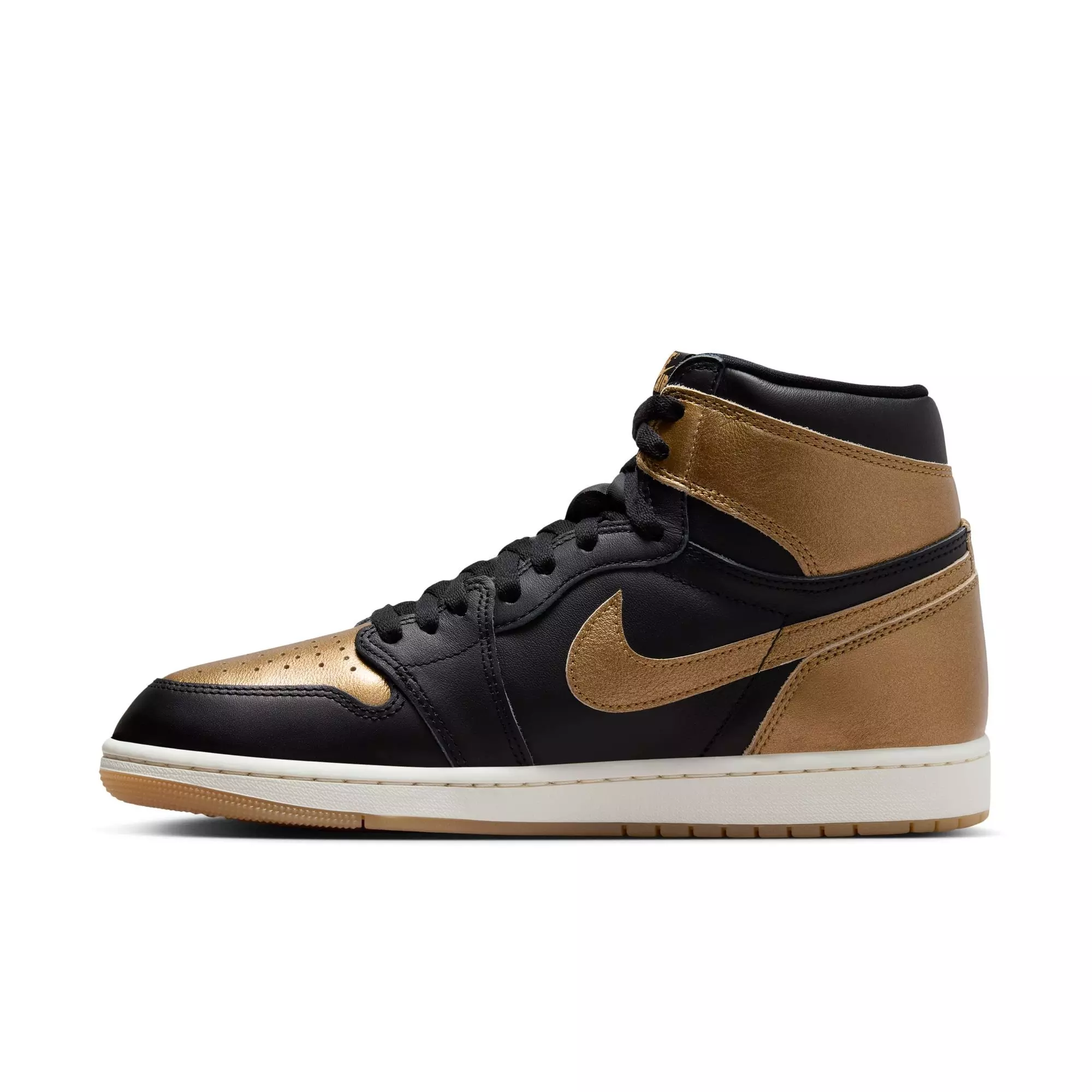 Jordan 1 Retro High OG "Black And Gold" Men's Shoe - BLACK/METALLIC GOLD/SAIL