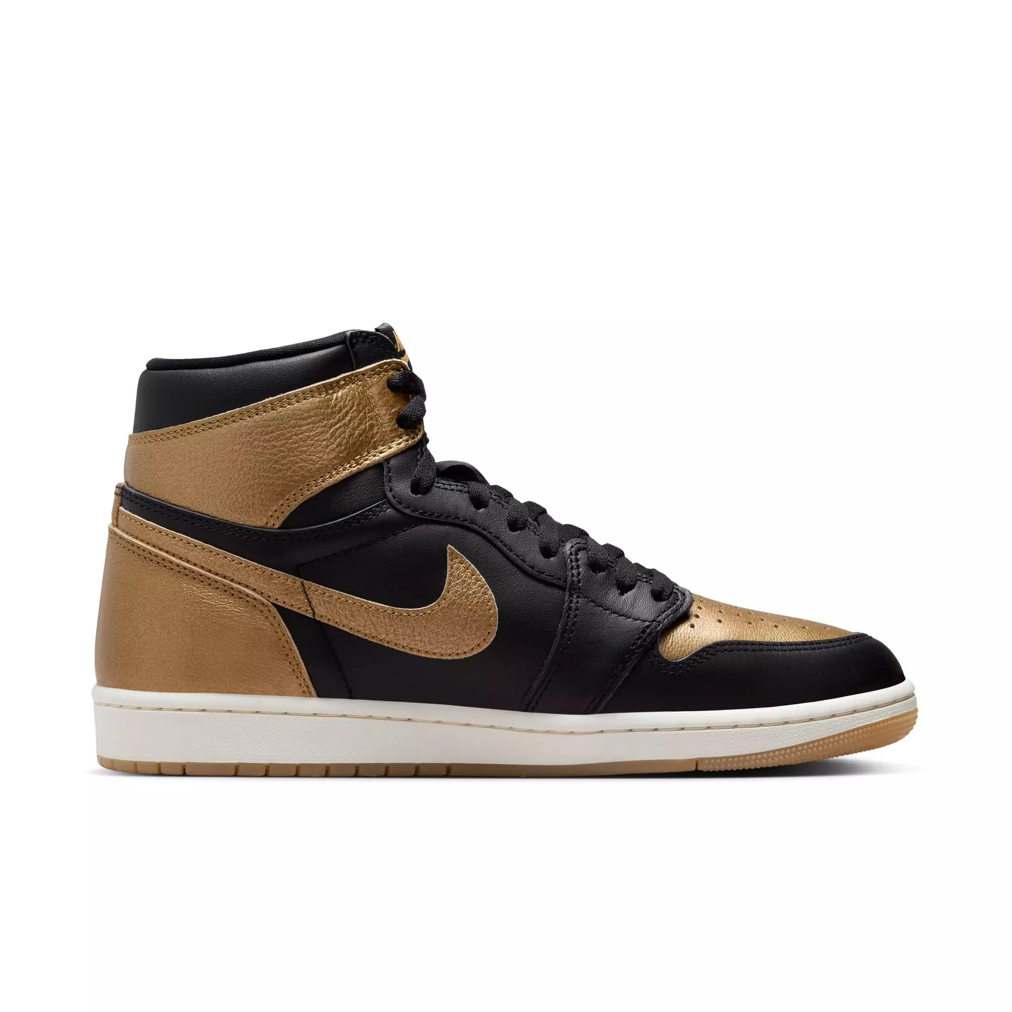 Jordan 1 Retro High OG "Black And Gold" Men's Shoe - BLACK/METALLIC GOLD/SAIL