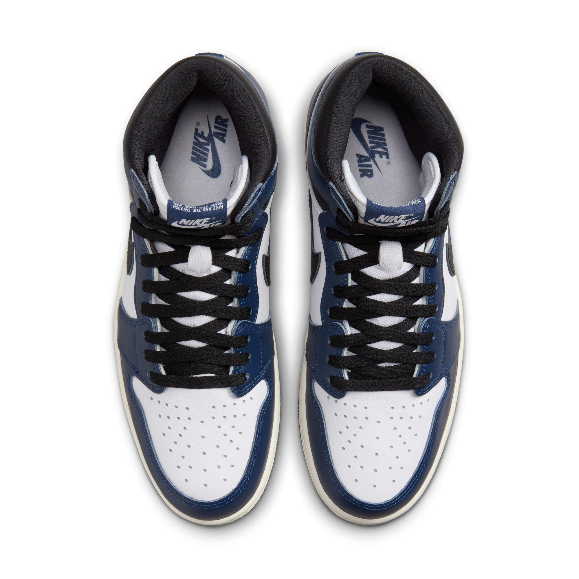 Jordan 1 Retro High OG "Midnight Navy" Men's Shoe - MIDNIGHT NAVY/BLACK/WHITE Thumbnail View 9