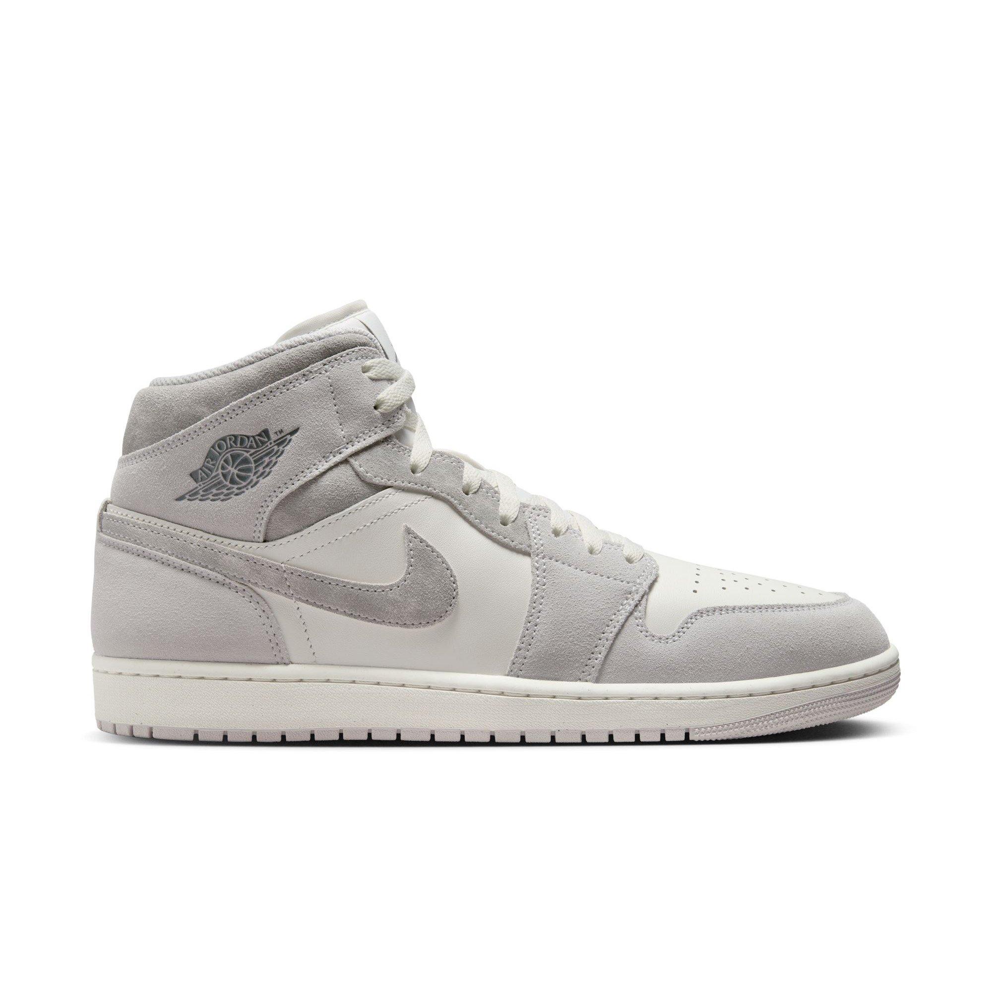 Jordan 1 Mid SE Men's "Neutral Grey/Smoke Grey/Sail" Men's Shoe