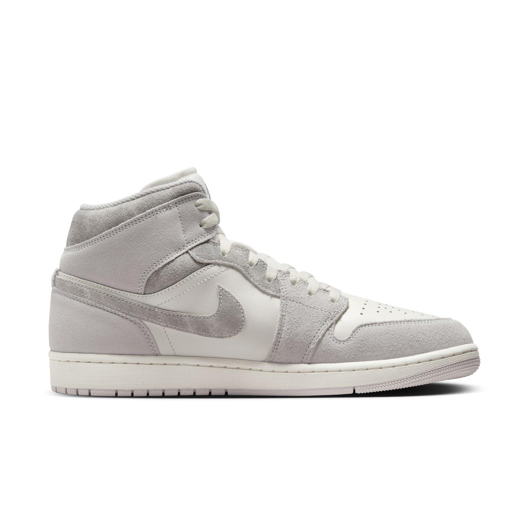 Jordan 1 Mid SE Men's "Neutral Grey/Smoke Grey/Sail" Men's Shoe