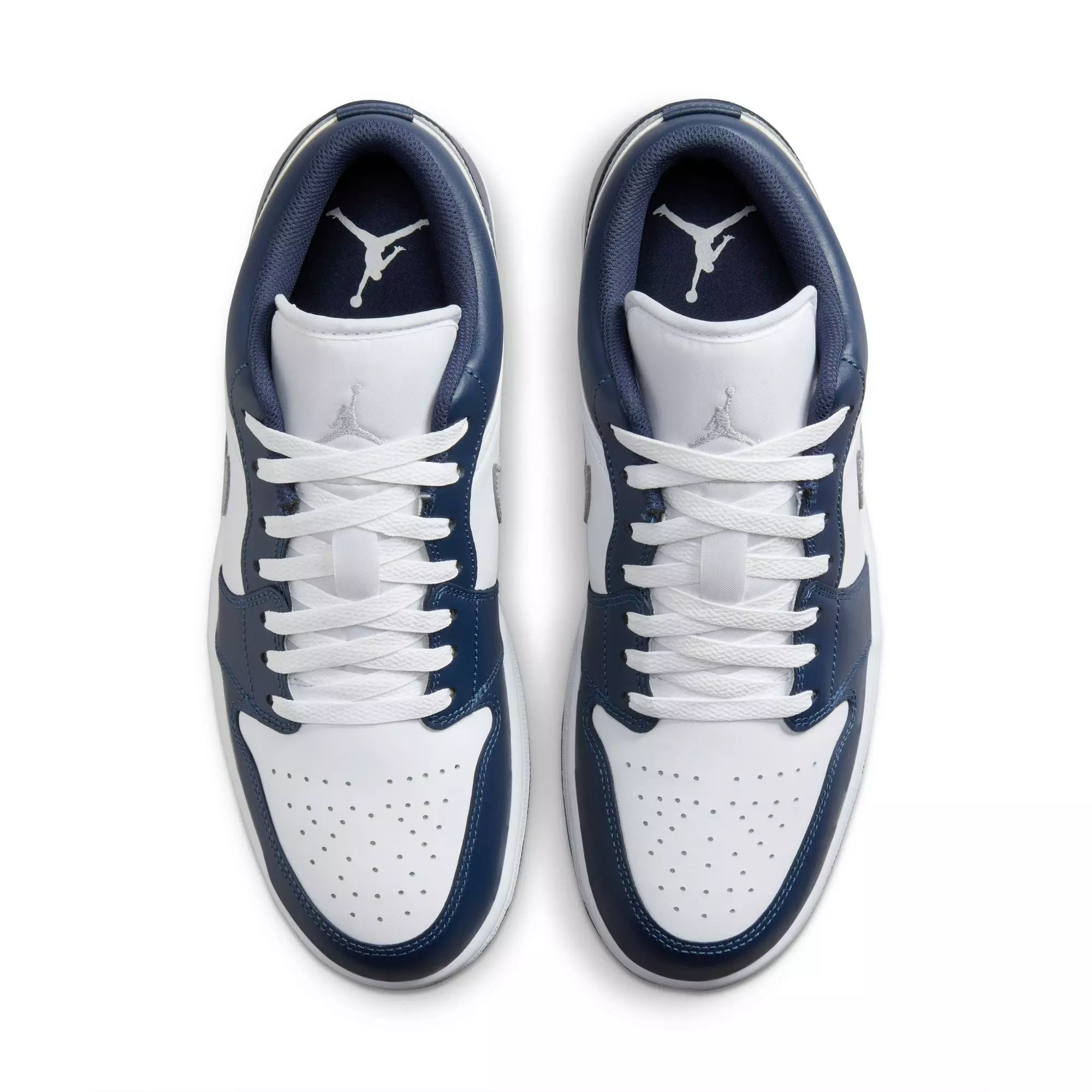Jordan 1 Low "White/Wolf Grey/Midnight Navy" Men's Shoe - WHITE/GREY/NAVY