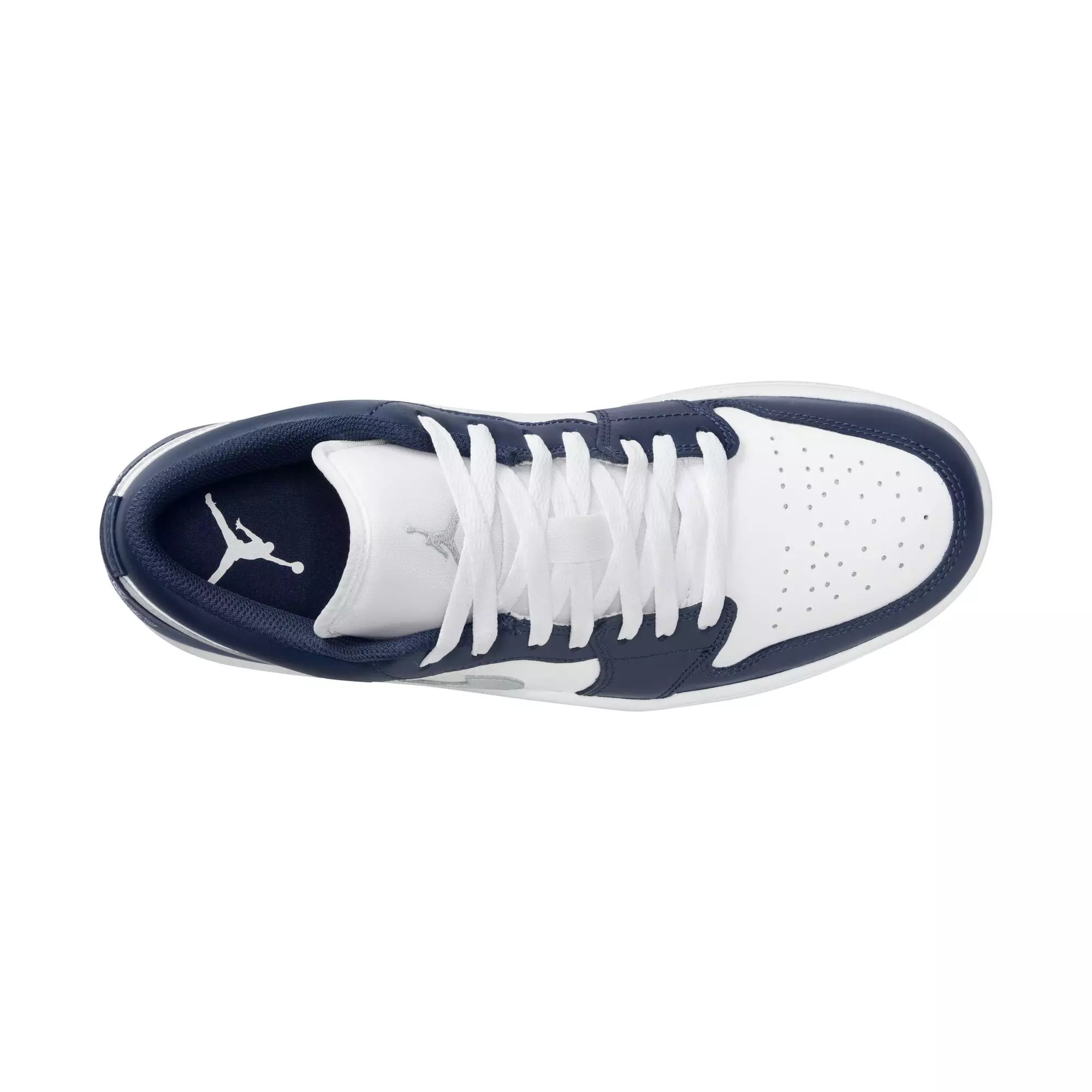 Jordan 1 Low "White/Wolf Grey/Midnight Navy" Men's Shoe - WHITE/GREY/NAVY