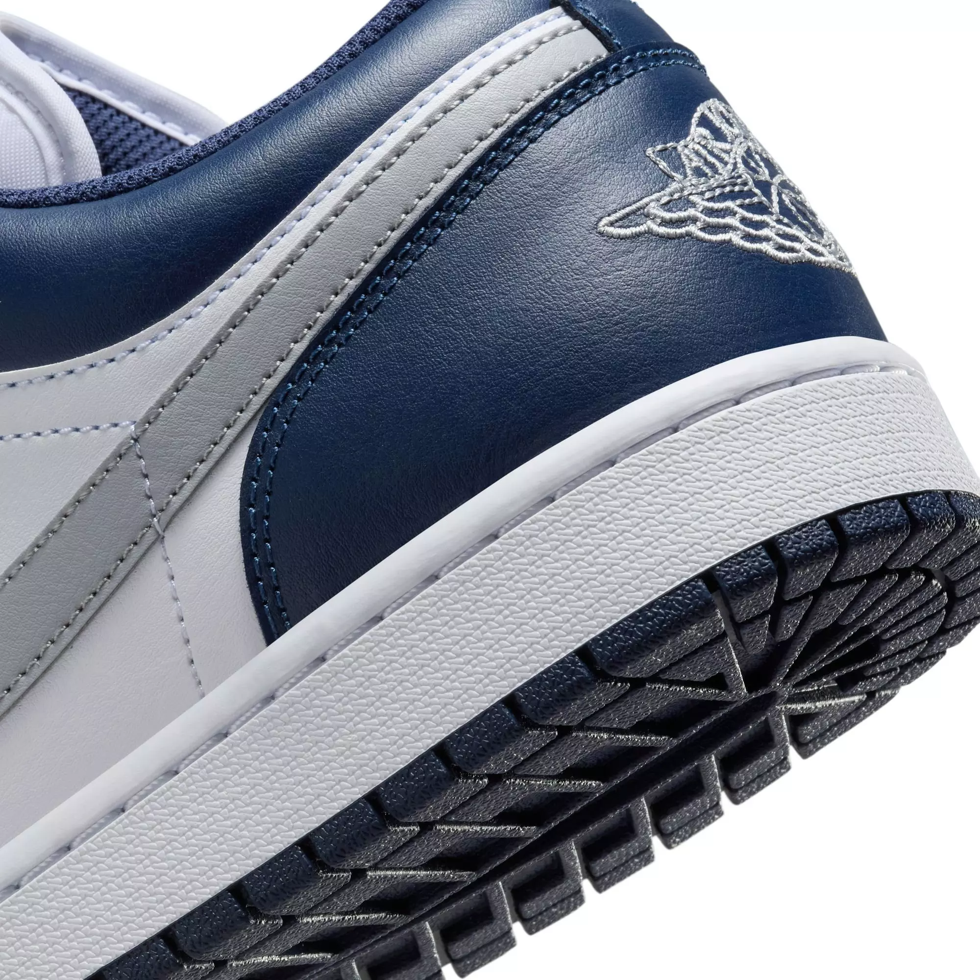 Jordan 1 Low "White/Wolf Grey/Midnight Navy" Men's Shoe - WHITE/GREY/NAVY