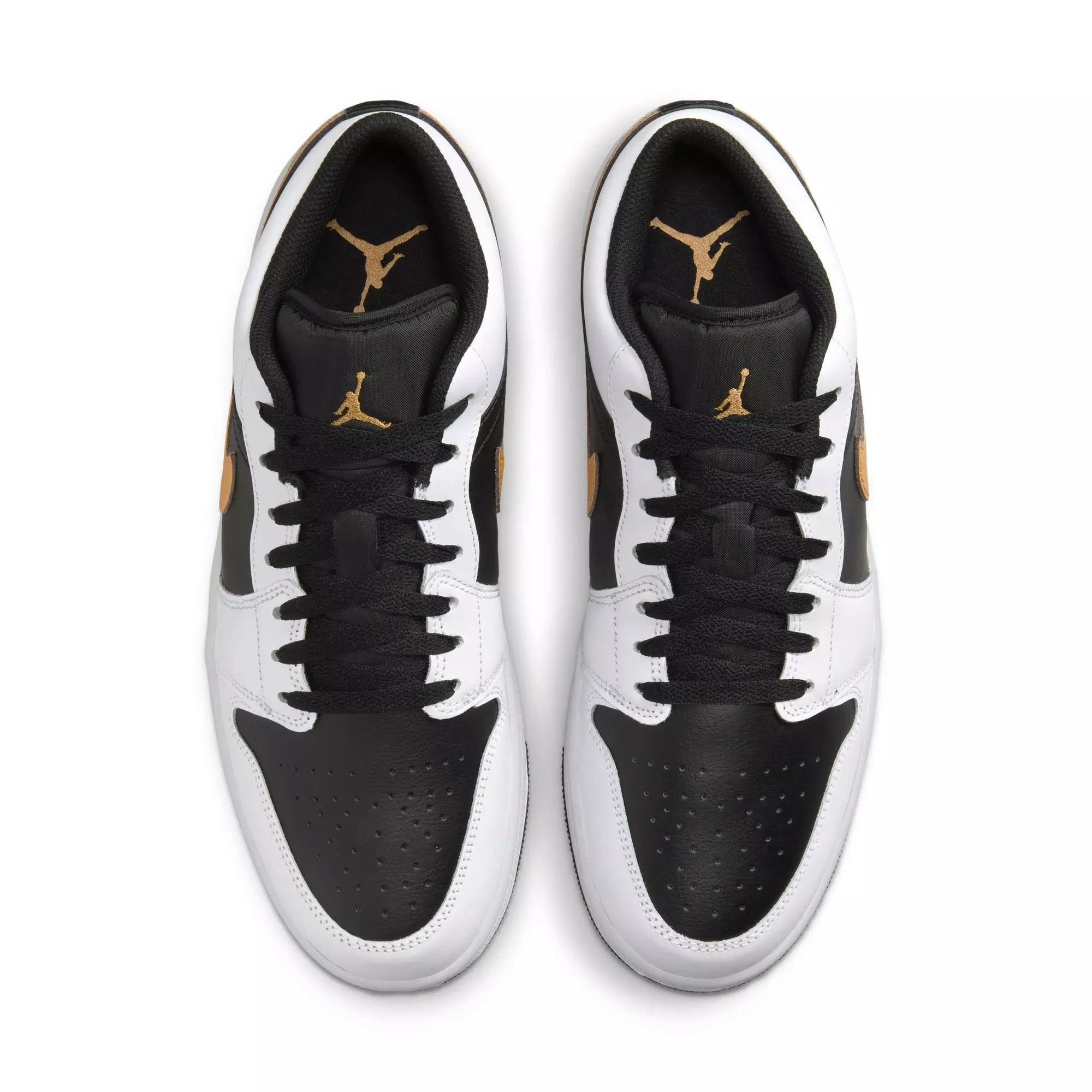 Jordan 1 Low "White/Metallic Gold/Black" Men's Shoe - WHITE/BLACK