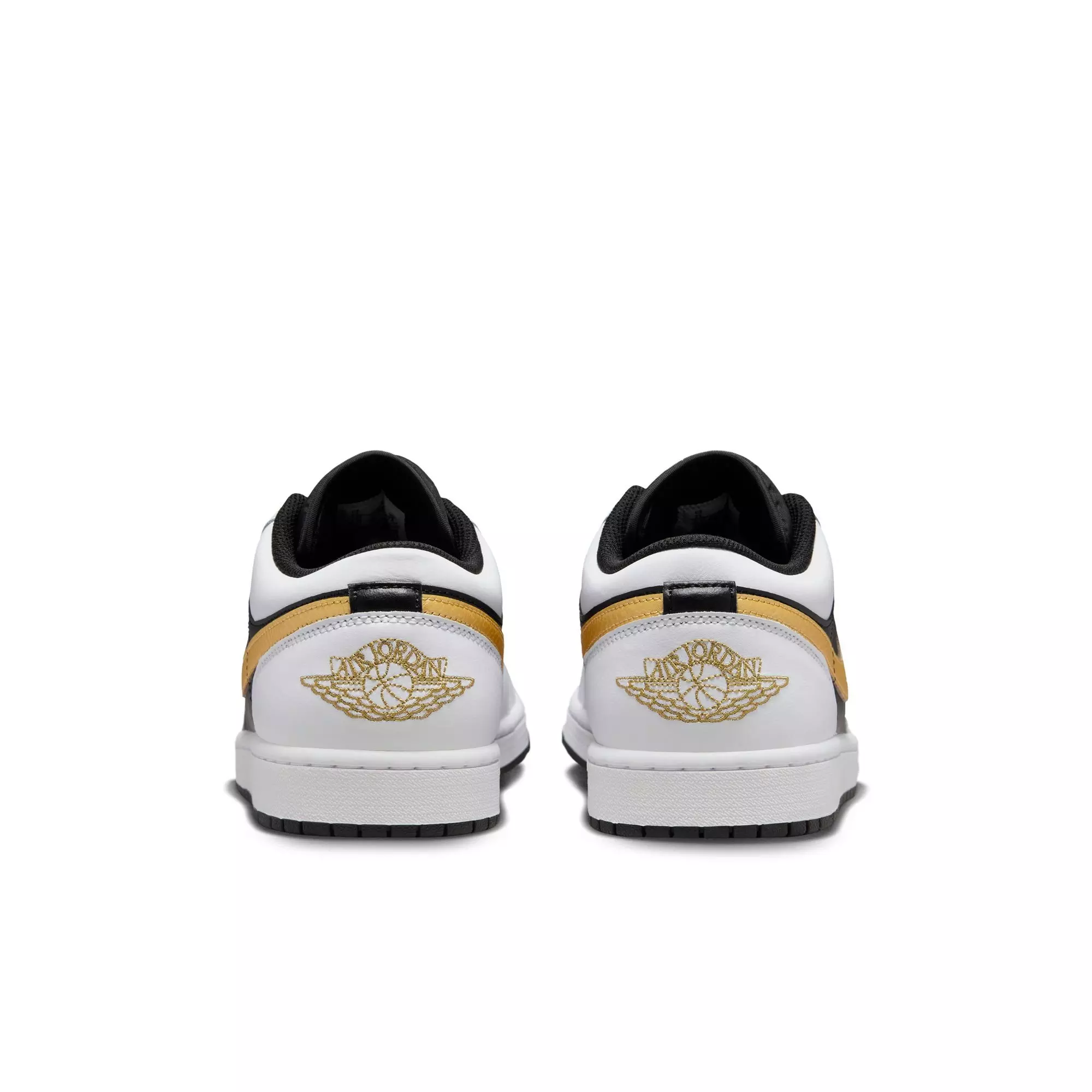 Jordan 1 Low "White/Metallic Gold/Black" Men's Shoe - WHITE/BLACK