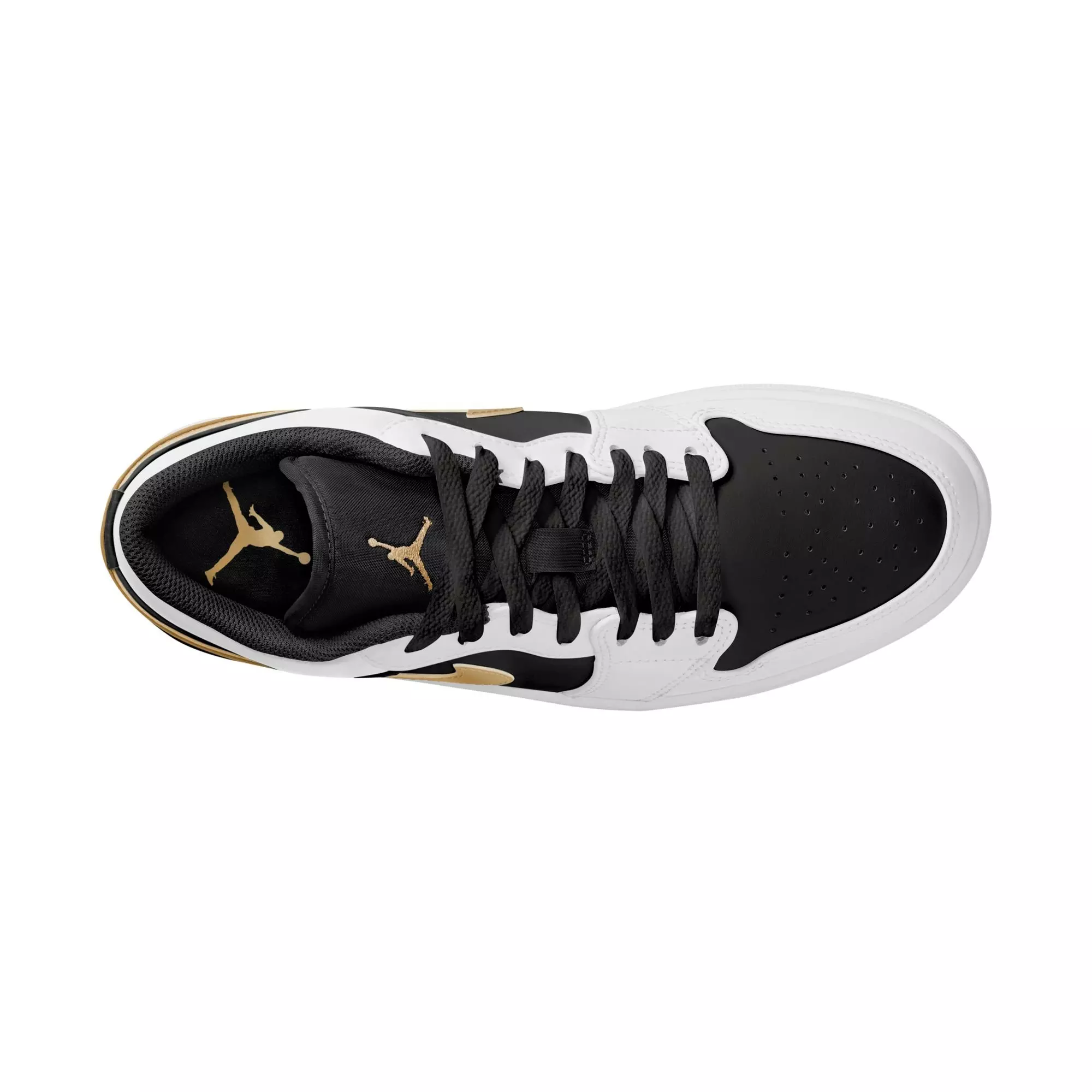 Jordan 1 Low "White/Metallic Gold/Black" Men's Shoe - WHITE/BLACK