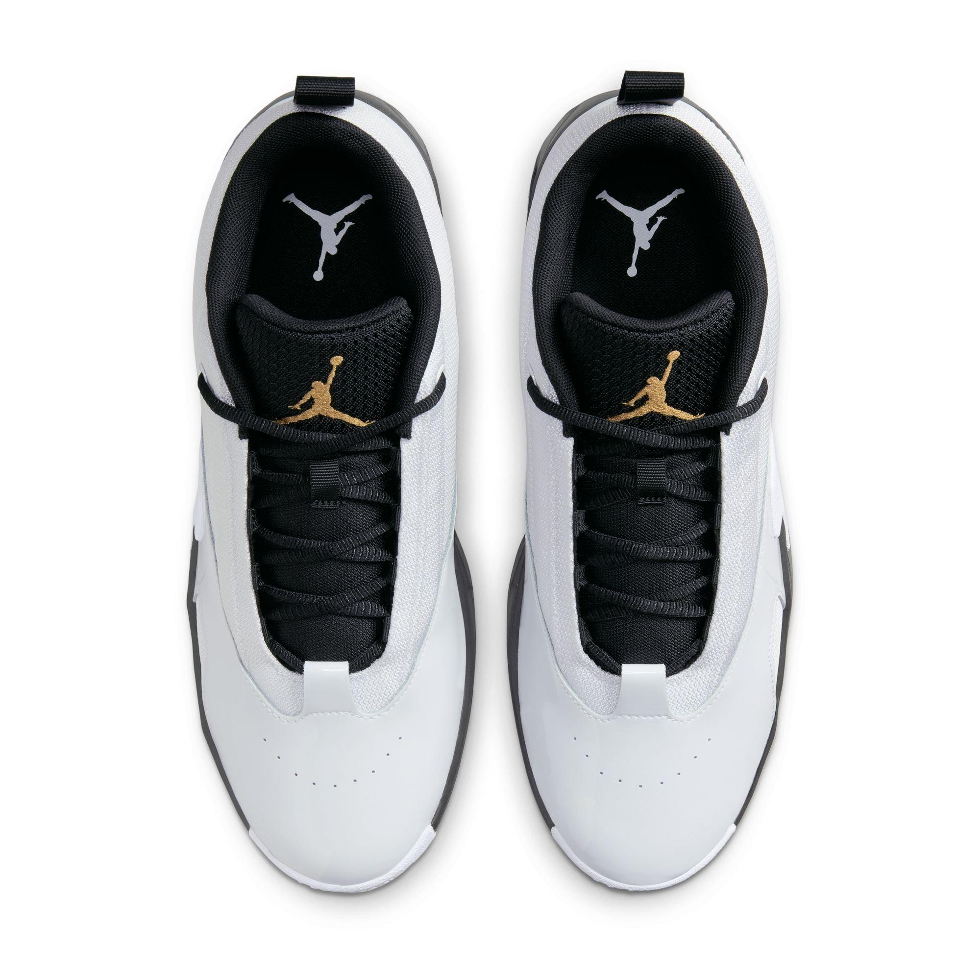Jordan Max Aura 6 "White/Metallic Gold/Black" Men's Shoe - WHITE/GOLD Thumbnail View 11