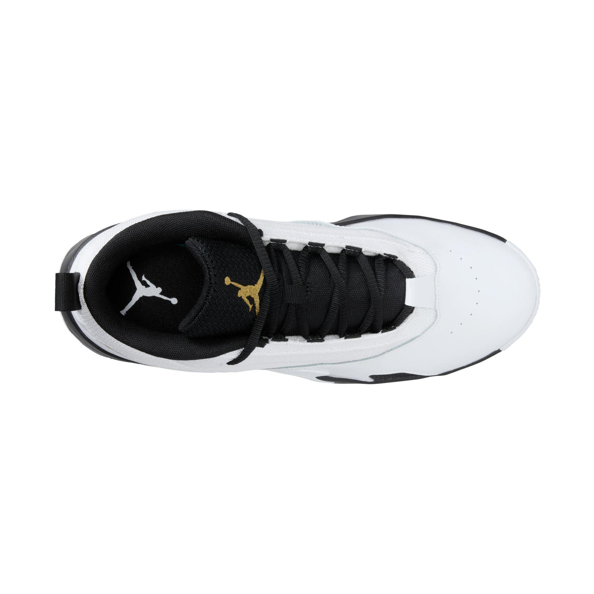 Jordan Max Aura 6 "White/Metallic Gold/Black" Men's Shoe - WHITE/GOLD Thumbnail View 21