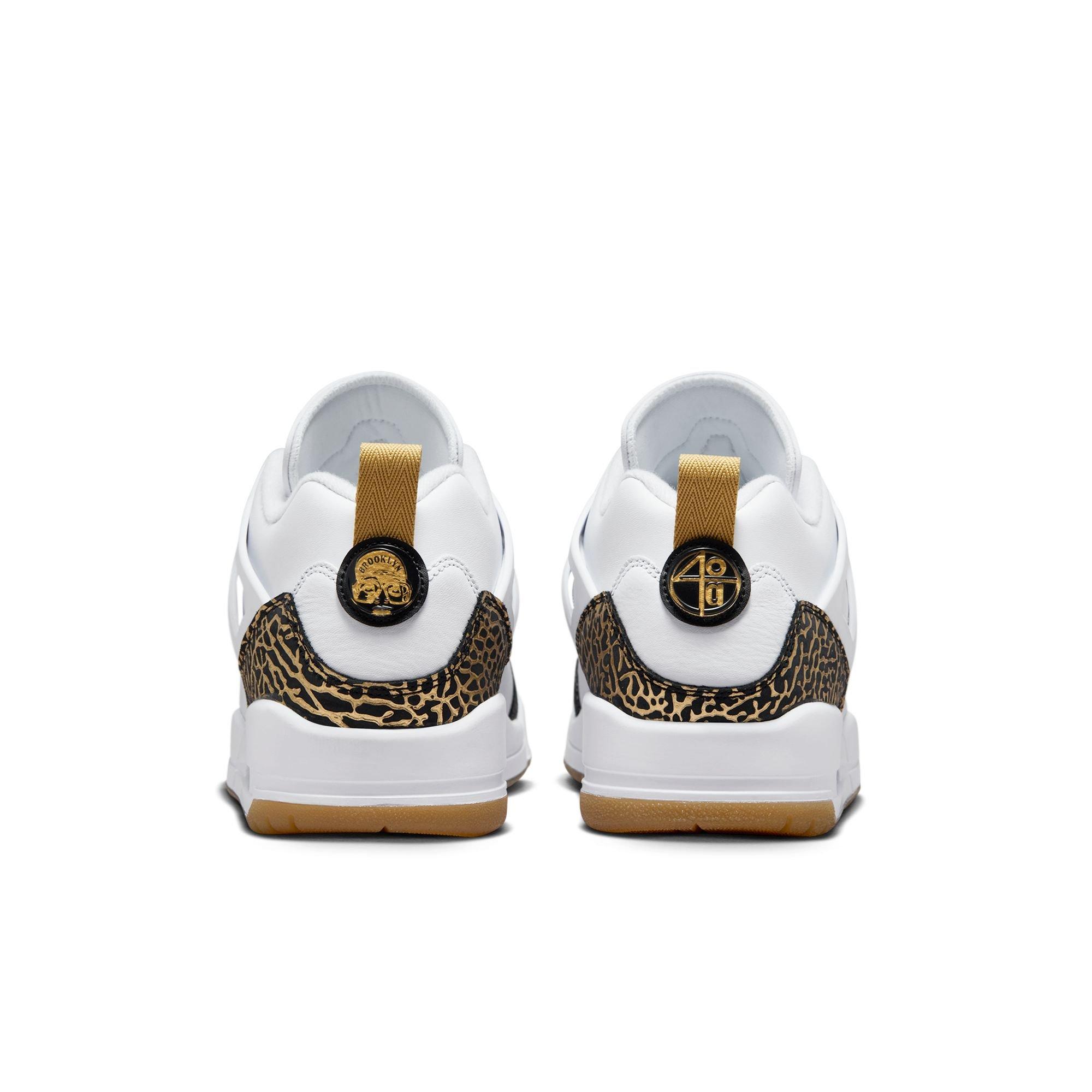 Jordan Spizike Low "Metallic Gold" Men's Shoe - WHITE/BLACK/METALLIC GOLD Thumbnail View 10