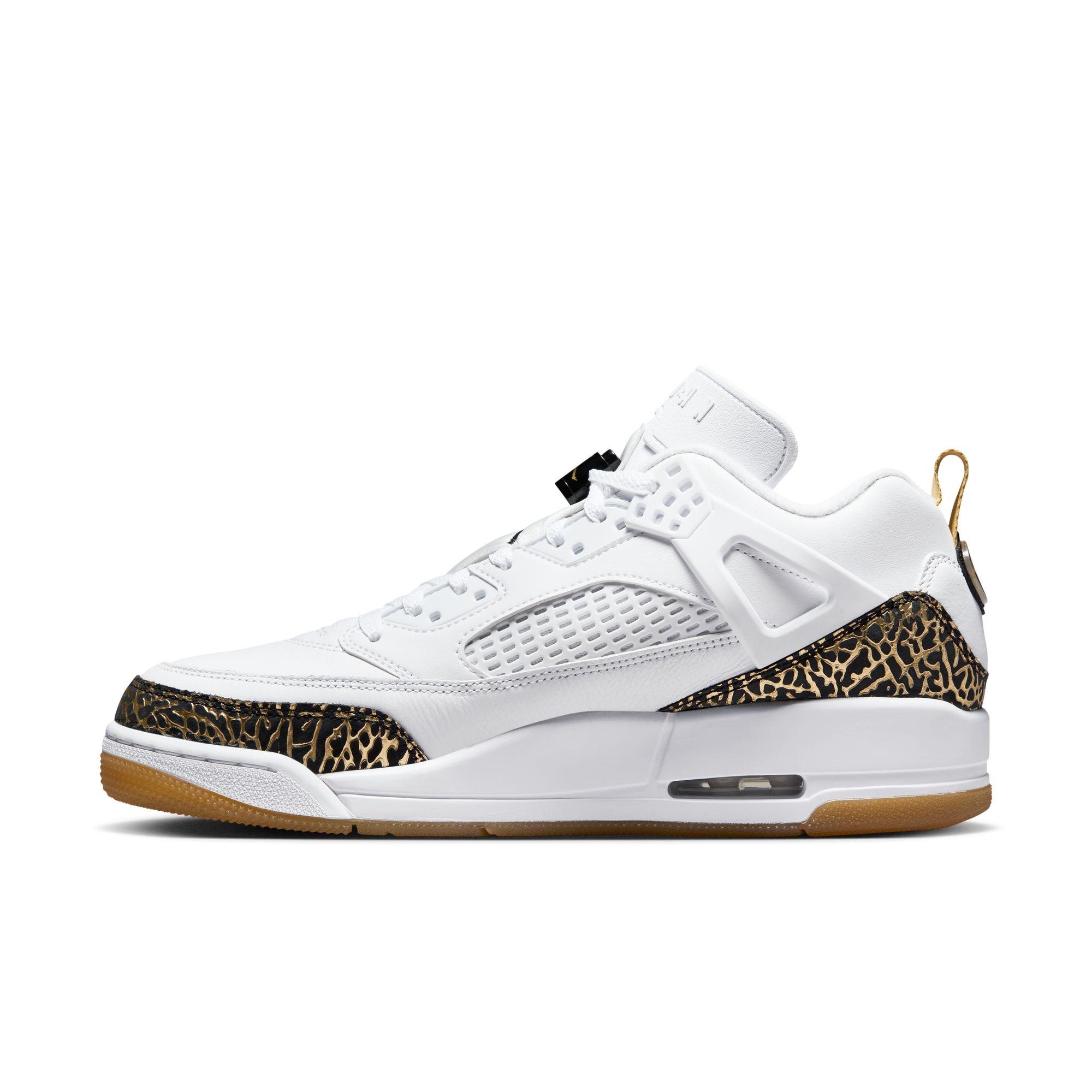 Jordan Spizike Low "Metallic Gold" Men's Shoe - WHITE/BLACK/METALLIC GOLD Thumbnail View 9