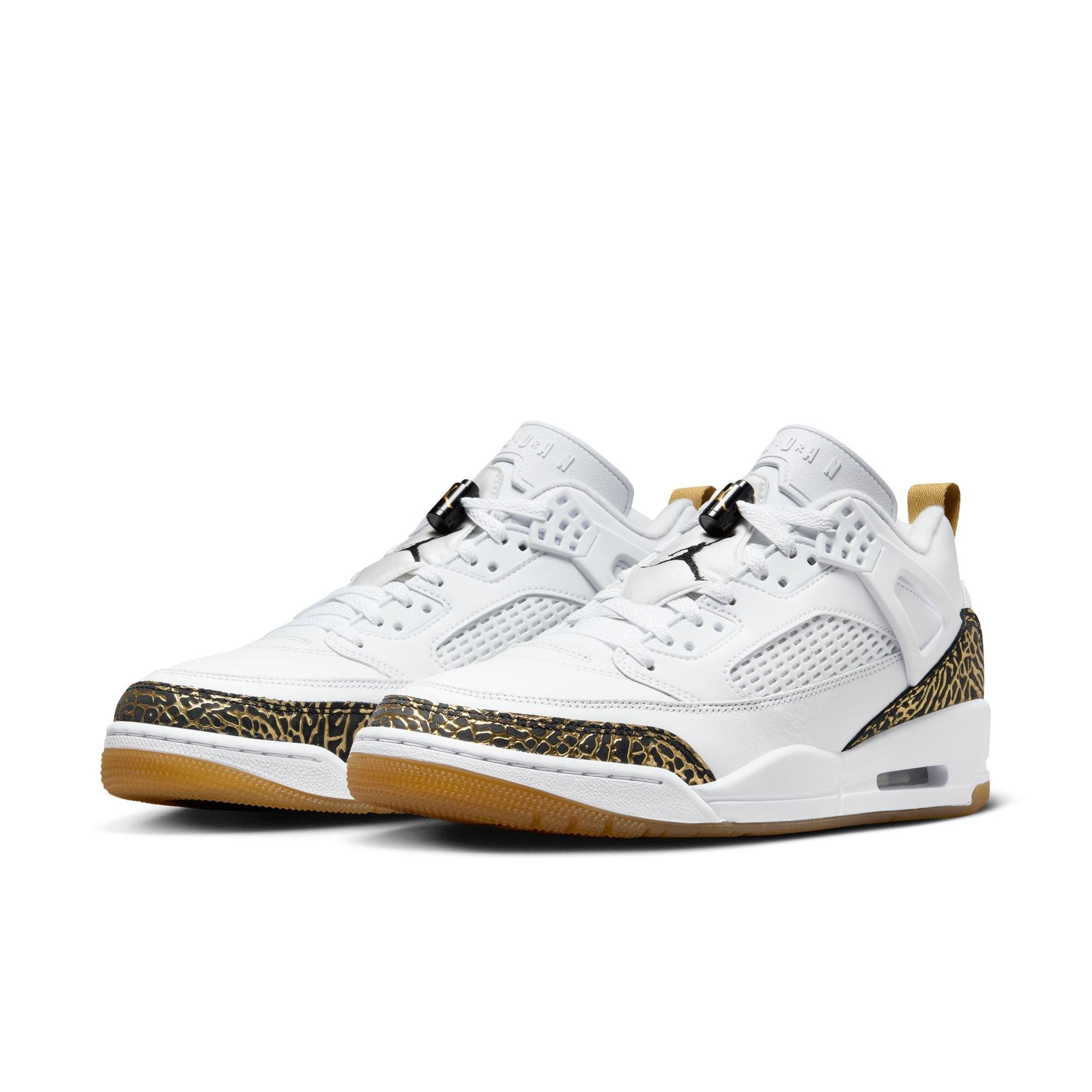 Jordan Spizike Low "Metallic Gold" Men's Shoe - WHITE/BLACK/METALLIC GOLD Thumbnail View 3
