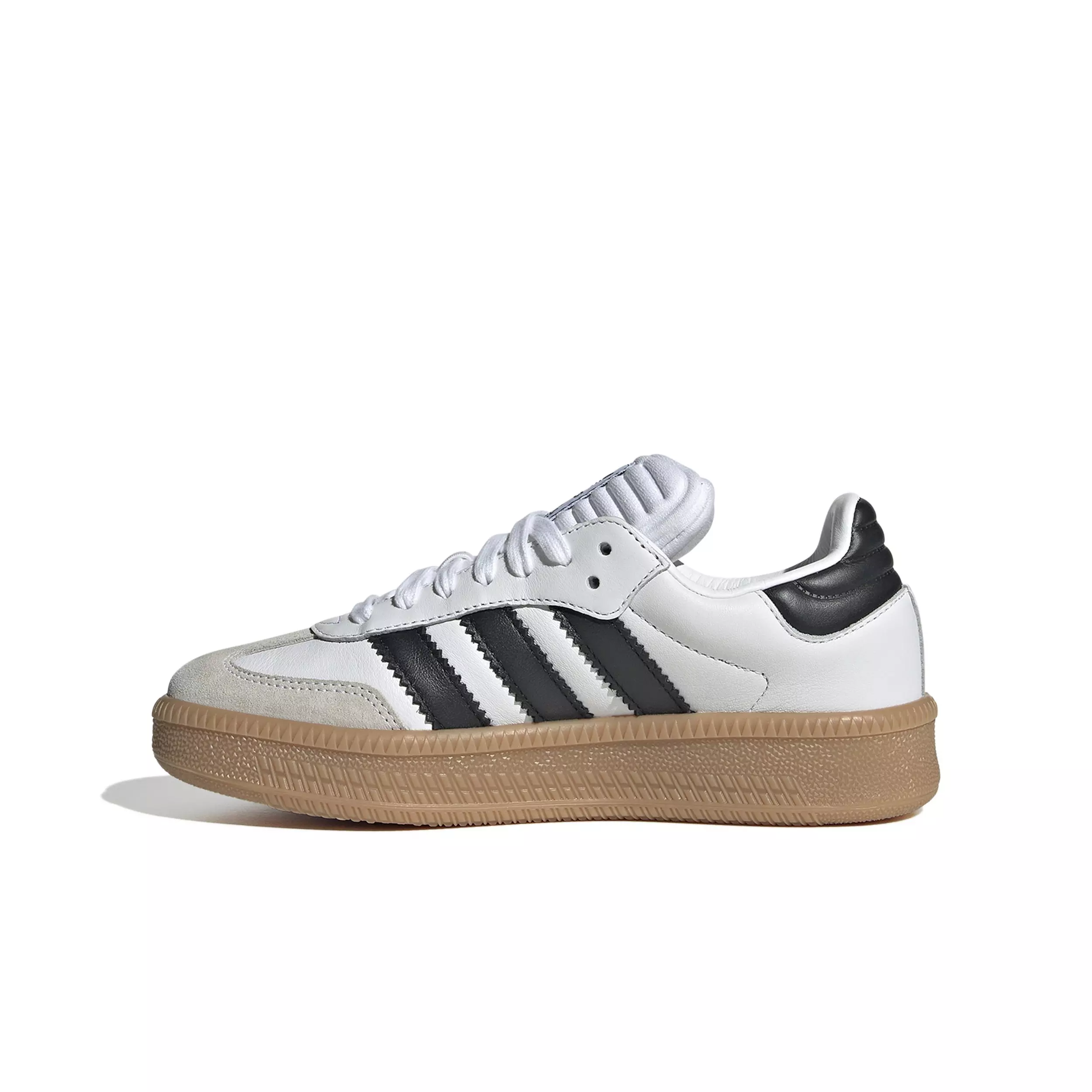 adidas Originals Samba XLG "Ftwr White/Core Black/Gum" Grade School Kids' Shoe - WHITE/BLACK