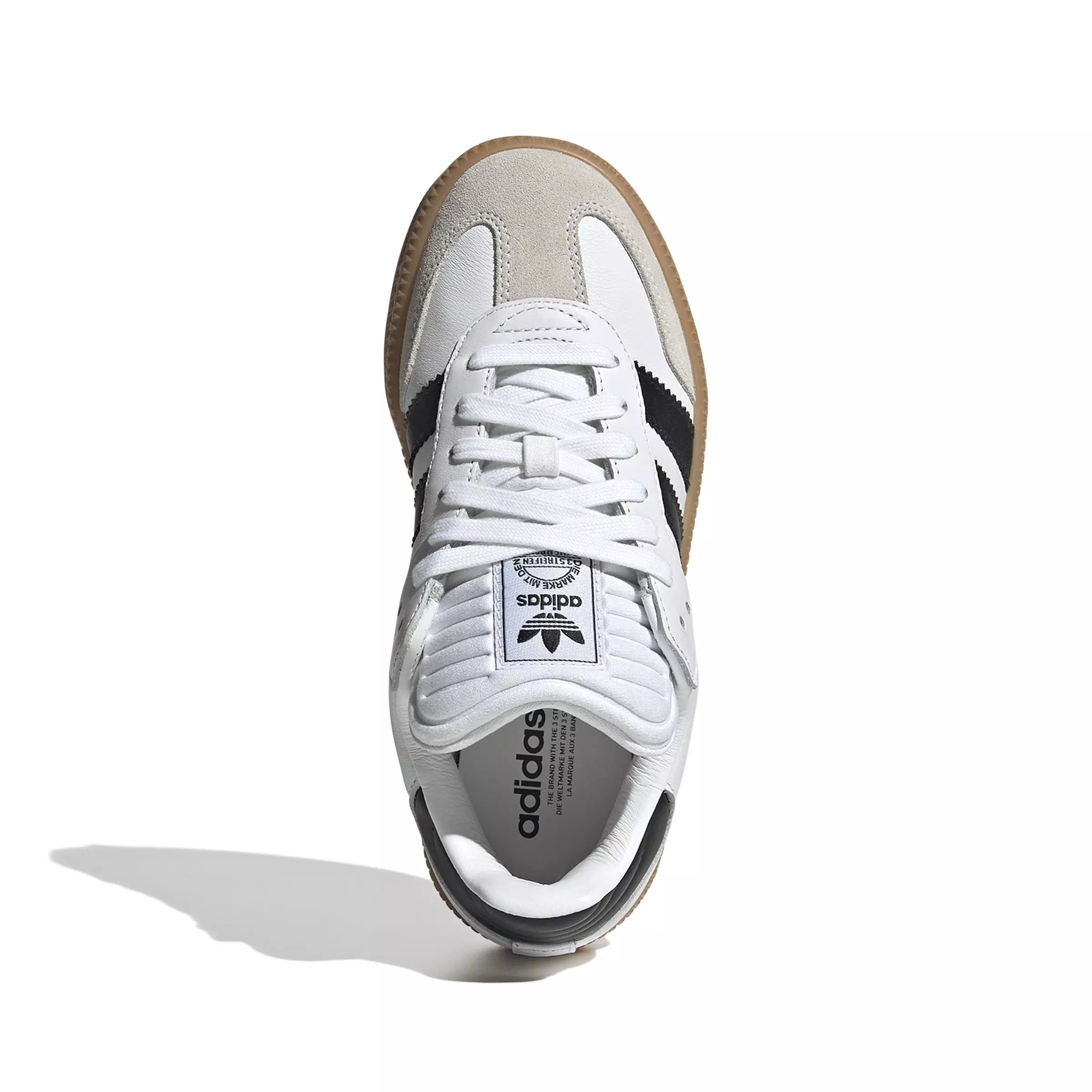 adidas Originals Samba XLG "Ftwr White/Core Black/Gum" Grade School Kids' Shoe - WHITE/BLACK