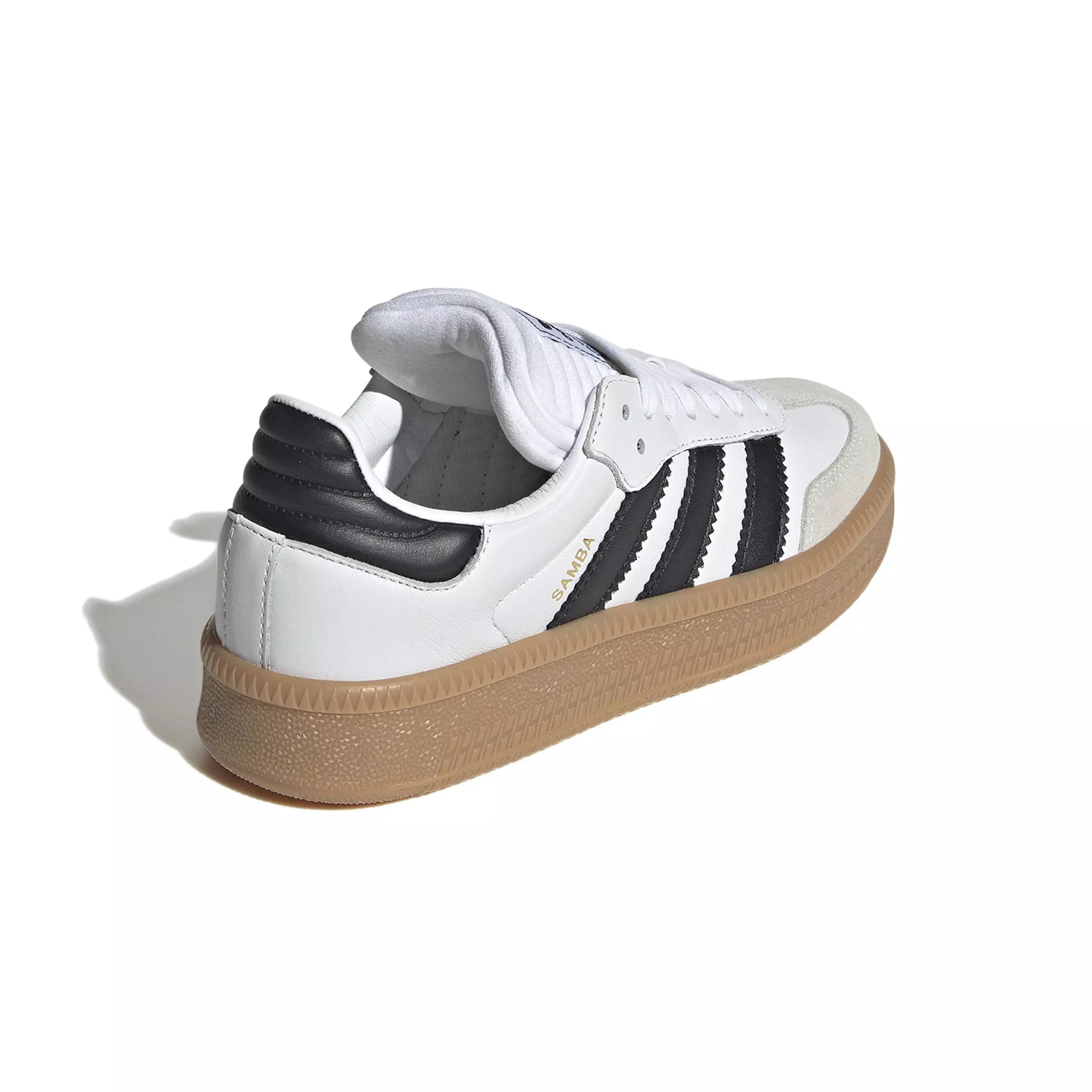 adidas Originals Samba XLG "Ftwr White/Core Black/Gum" Grade School Kids' Shoe - WHITE/BLACK