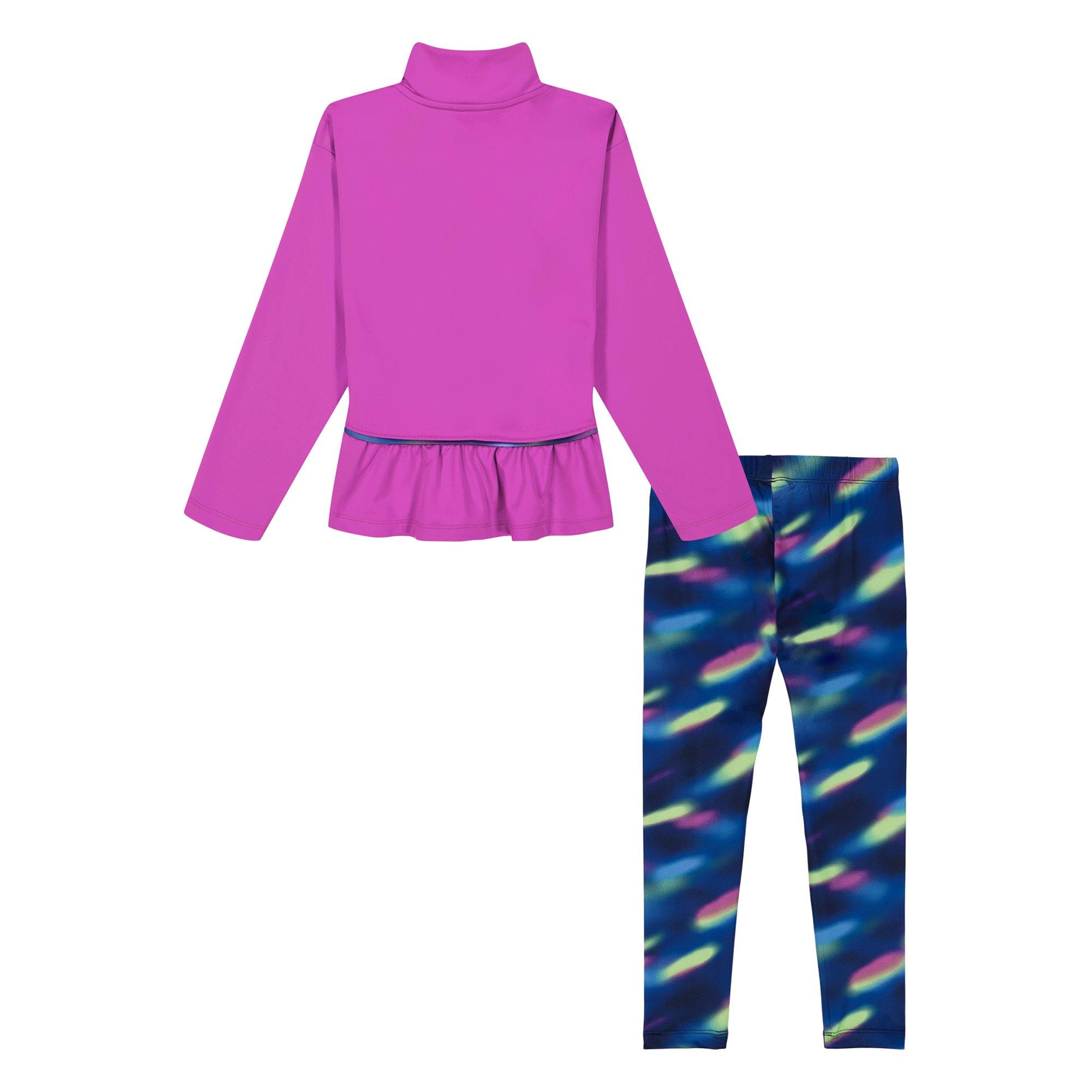 Under Armour Static Blur Little Girls' Pink Full-Zip Pullover Set