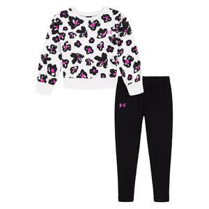 Under Armour Little Girls' Floral Crew 2-Piece Set
