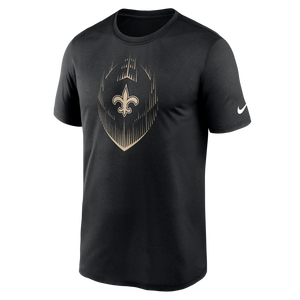 Nike Men's New Orleans Saints Legends NFL Short Sleeve Top-Black