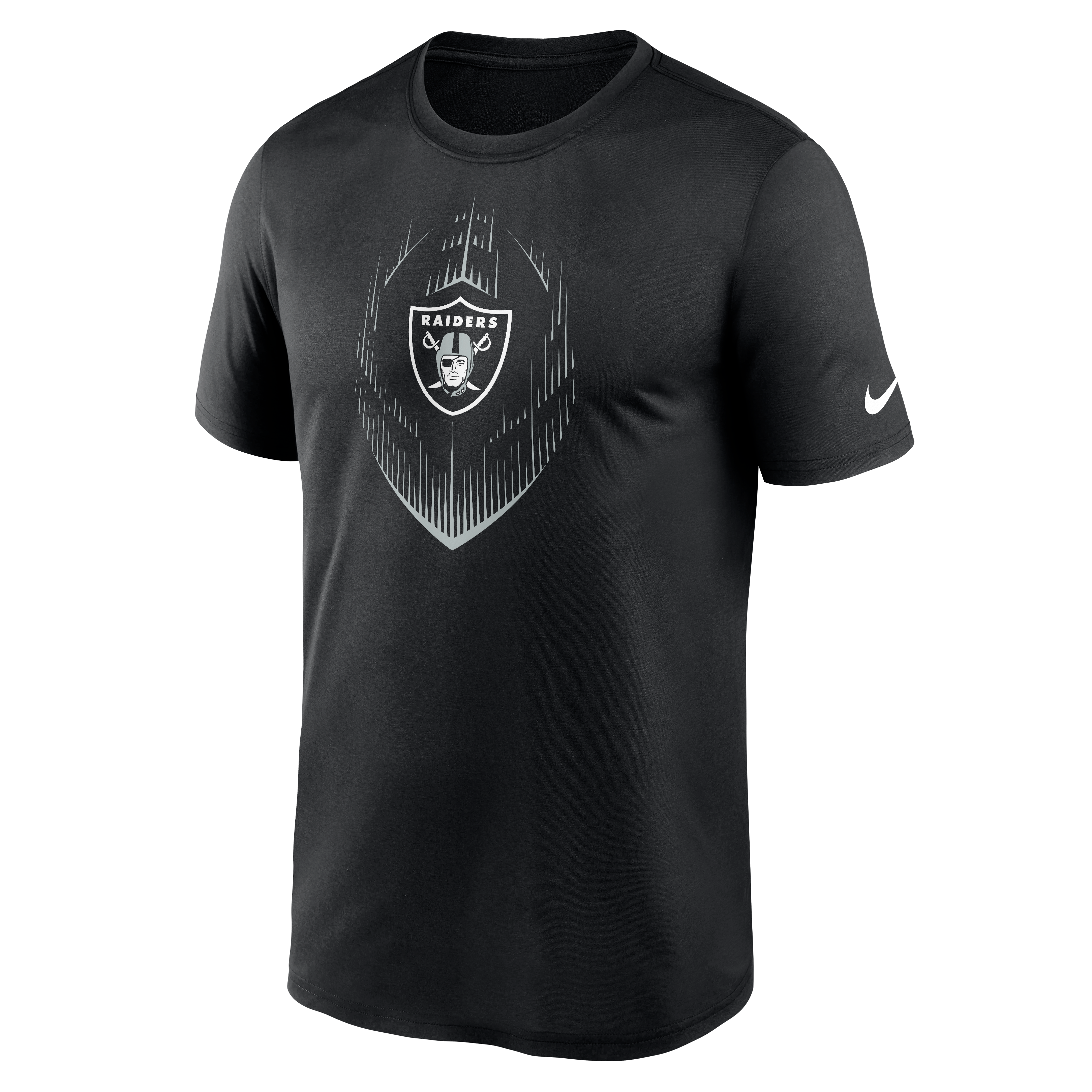 Nike Men's Las Vegas Raiders Legend Football Short Sleeve Tee-Black - BLACK Thumbnail View 1