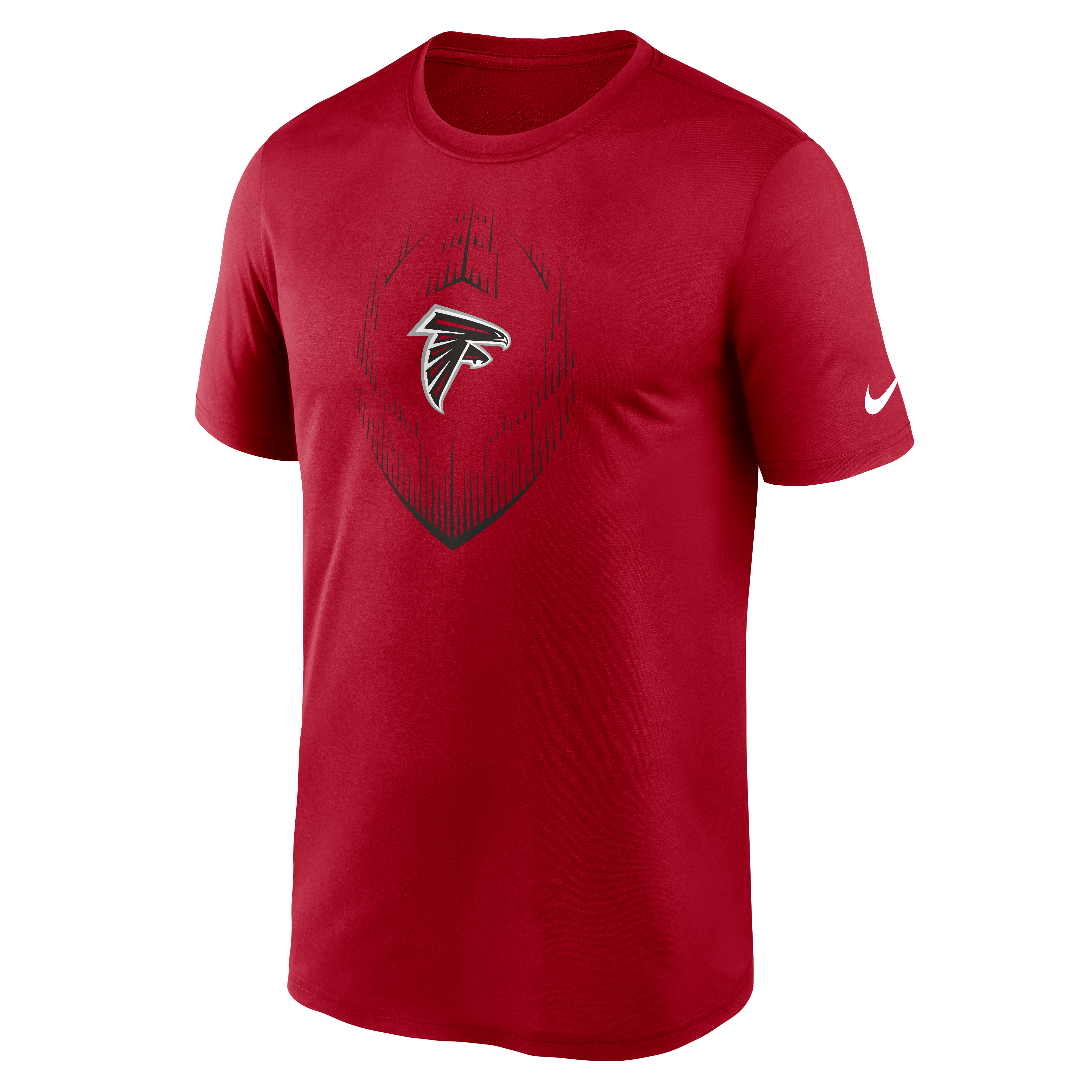 Nike Men's Atlanta Falcons Legend Football Short Sleeve Tee-Red - RED Thumbnail View 1