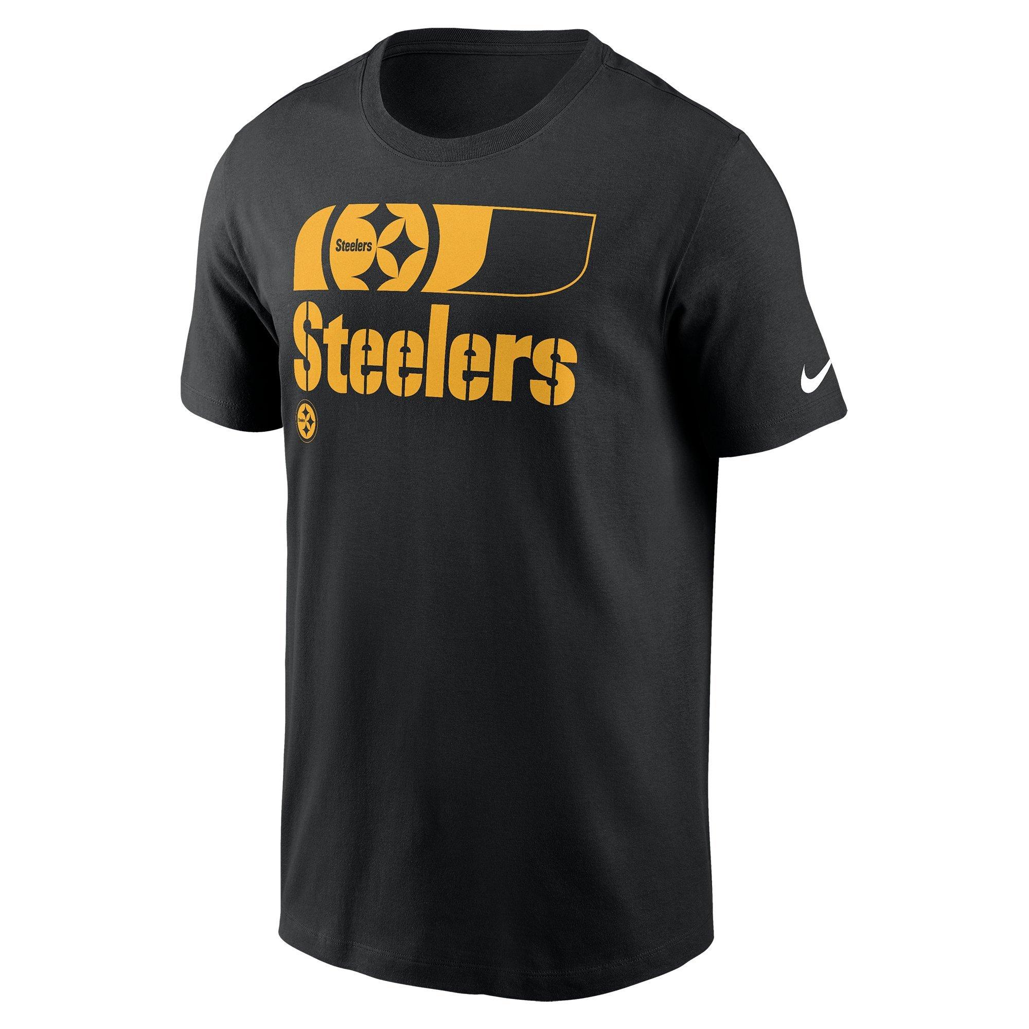 Nike Men's Pittsburgh Steelers '24 Sideline Team Reveal Tee - BLACK Thumbnail View 1