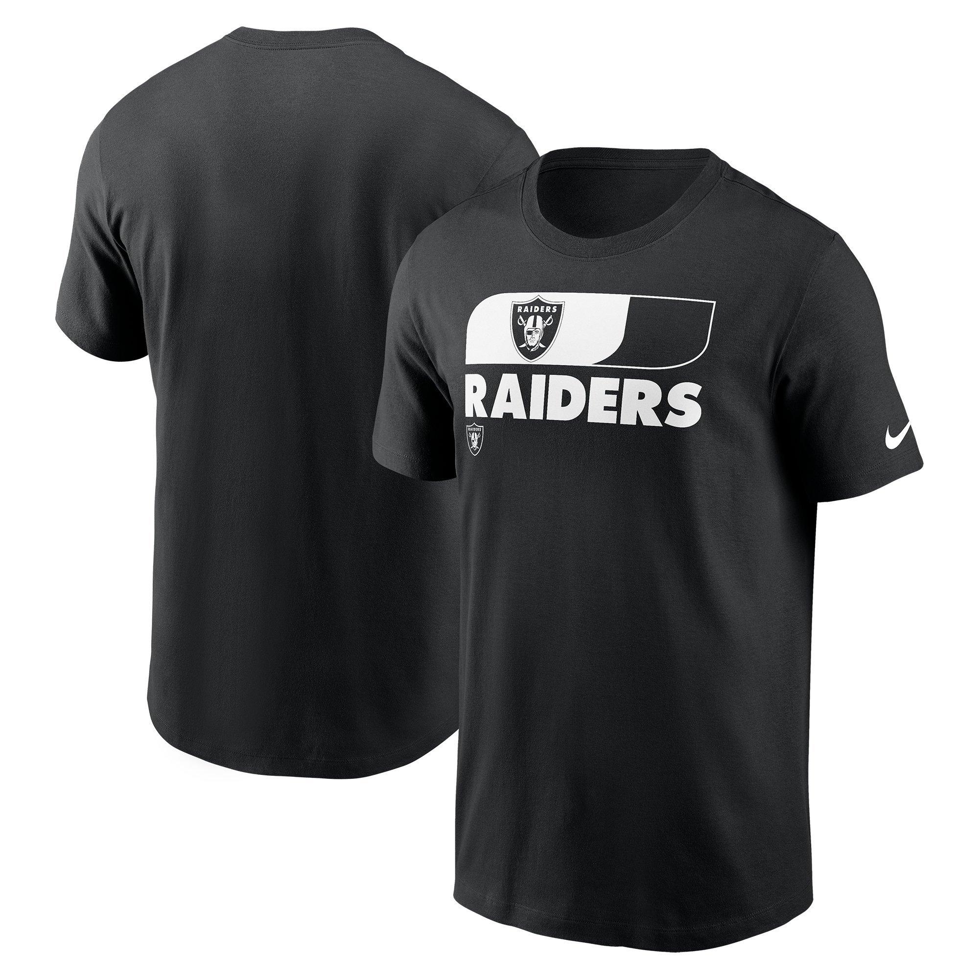 Nike Men's Las Vegas Raiders '24 Sideline Team Reveal Tee - BLACK Thumbnail View 3