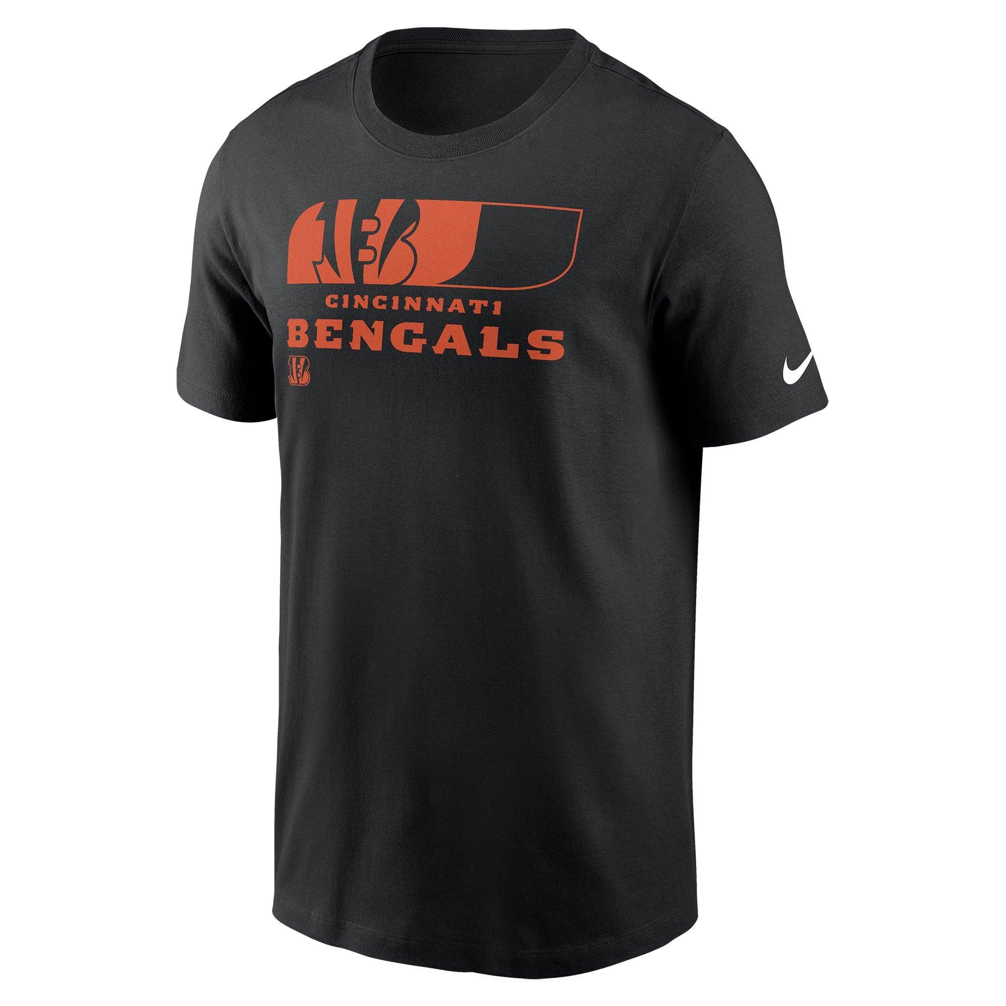 Nike Men's Cincinnati Bengals '24 Sideline Team Reveal Tee - BLACK/ORANGE Thumbnail View 1