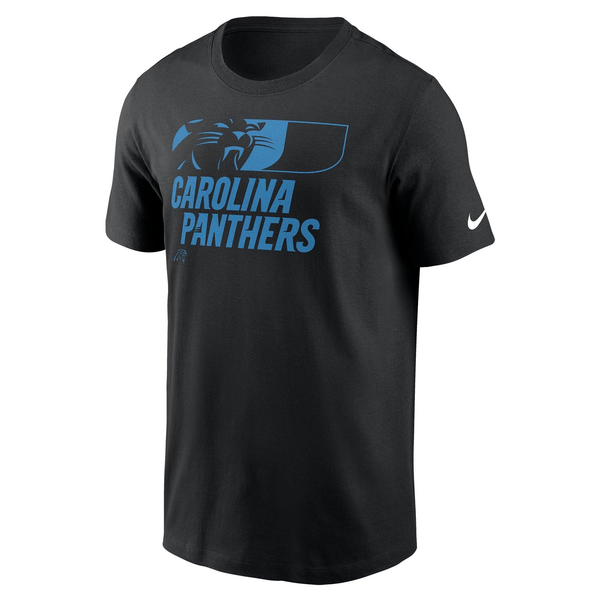 Nike Men's Carolina Panthers '24 Sideline Team Reveal Tee - BLACK Thumbnail View 1