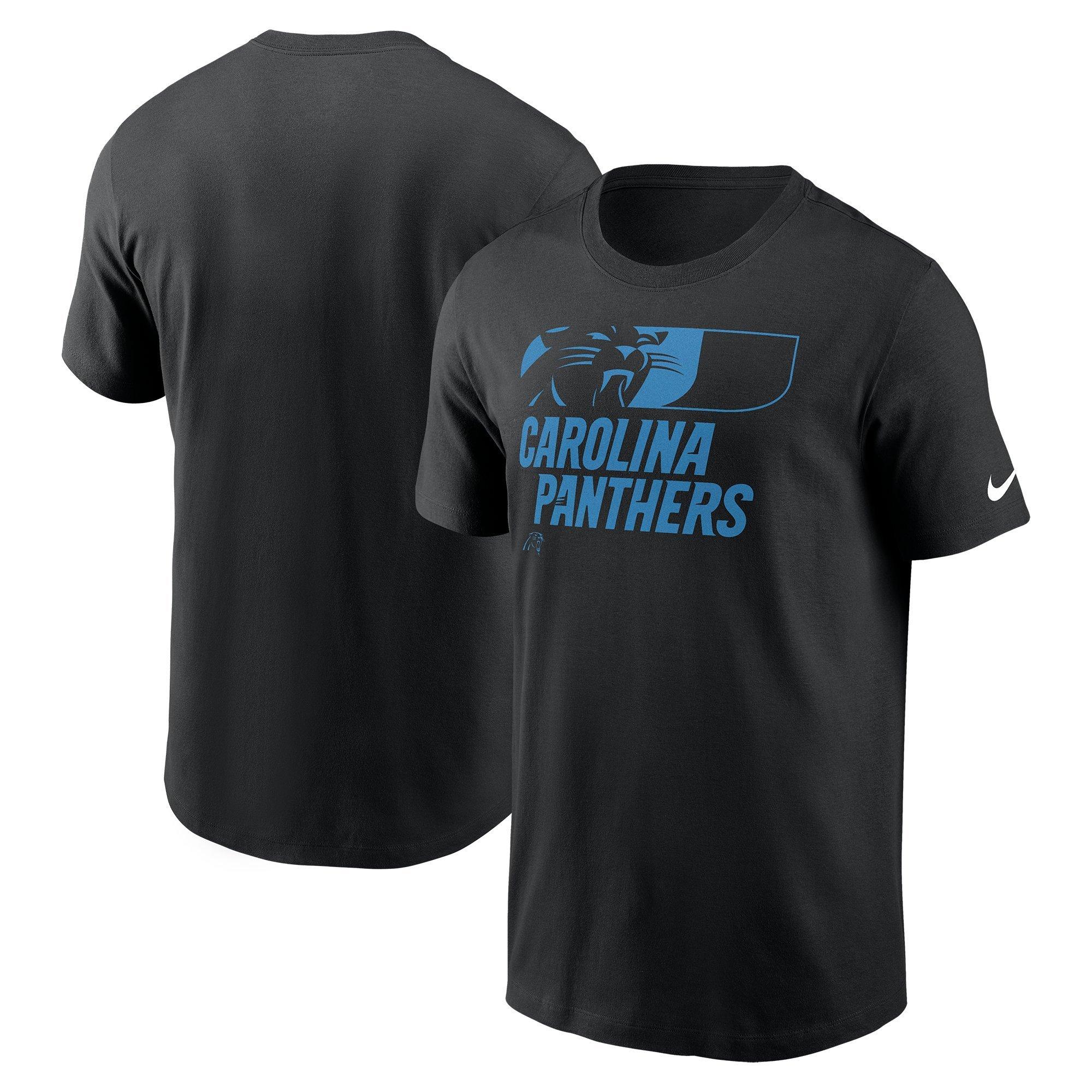 Nike Men's Carolina Panthers '24 Sideline Team Reveal Tee - BLACK Thumbnail View 3