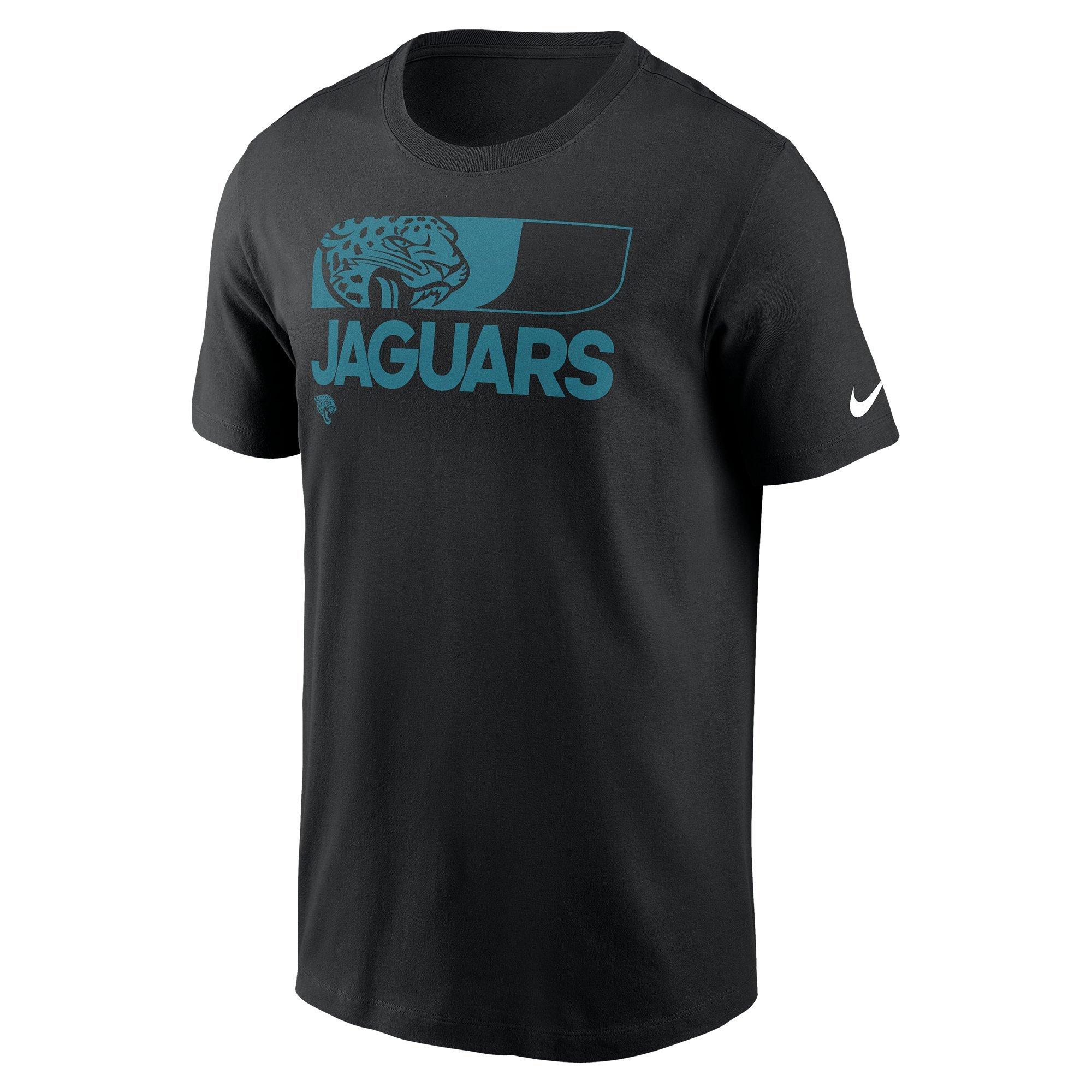 Nike Men's Jacksonville Jaguars '24 Sideline Team Reveal Tee - BLACK Thumbnail View 1