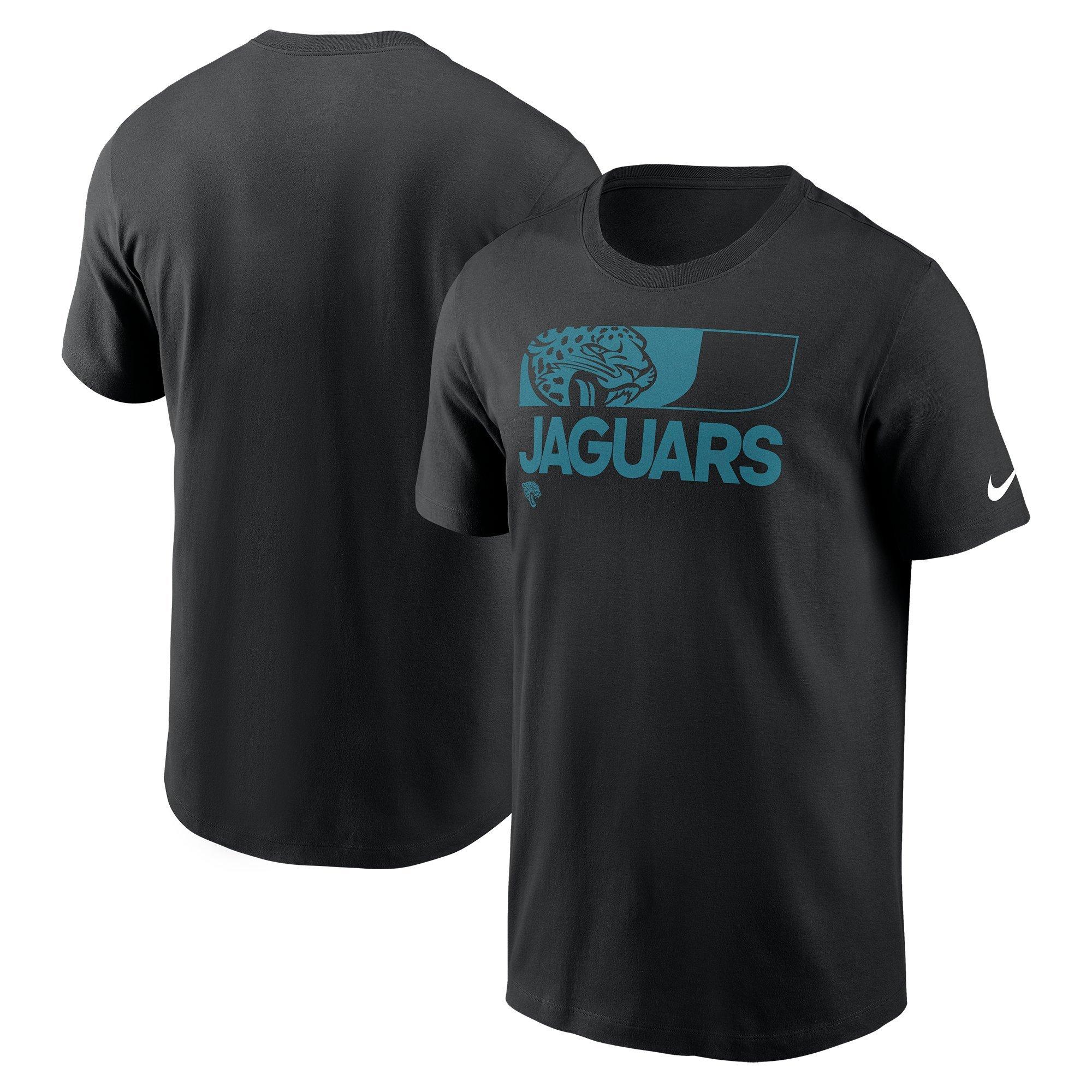 Nike Men's Jacksonville Jaguars '24 Sideline Team Reveal Tee - BLACK Thumbnail View 3