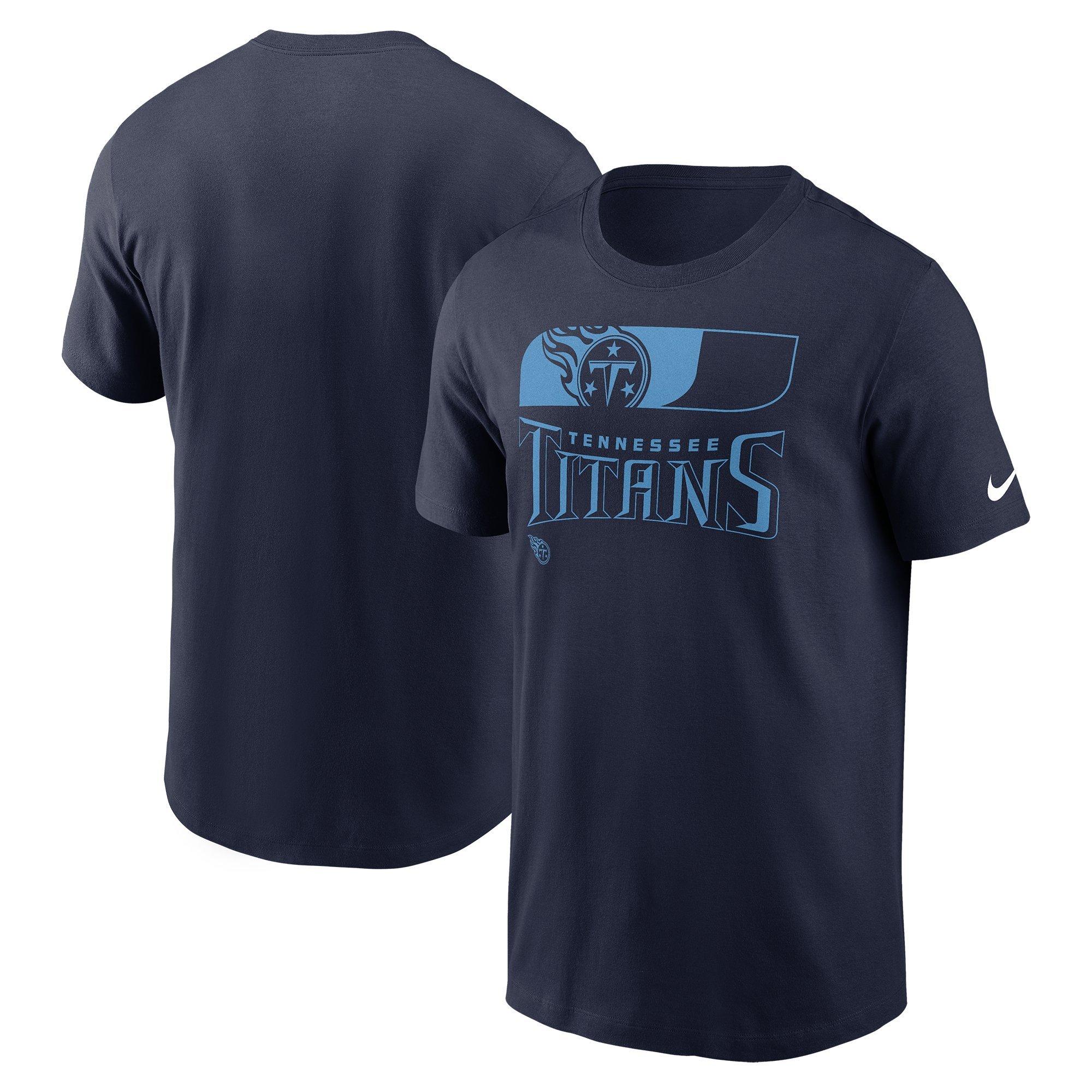 Nike Men's Tennessee Titans '24 Sideline Team Reveal Tee - NAVY Thumbnail View 3