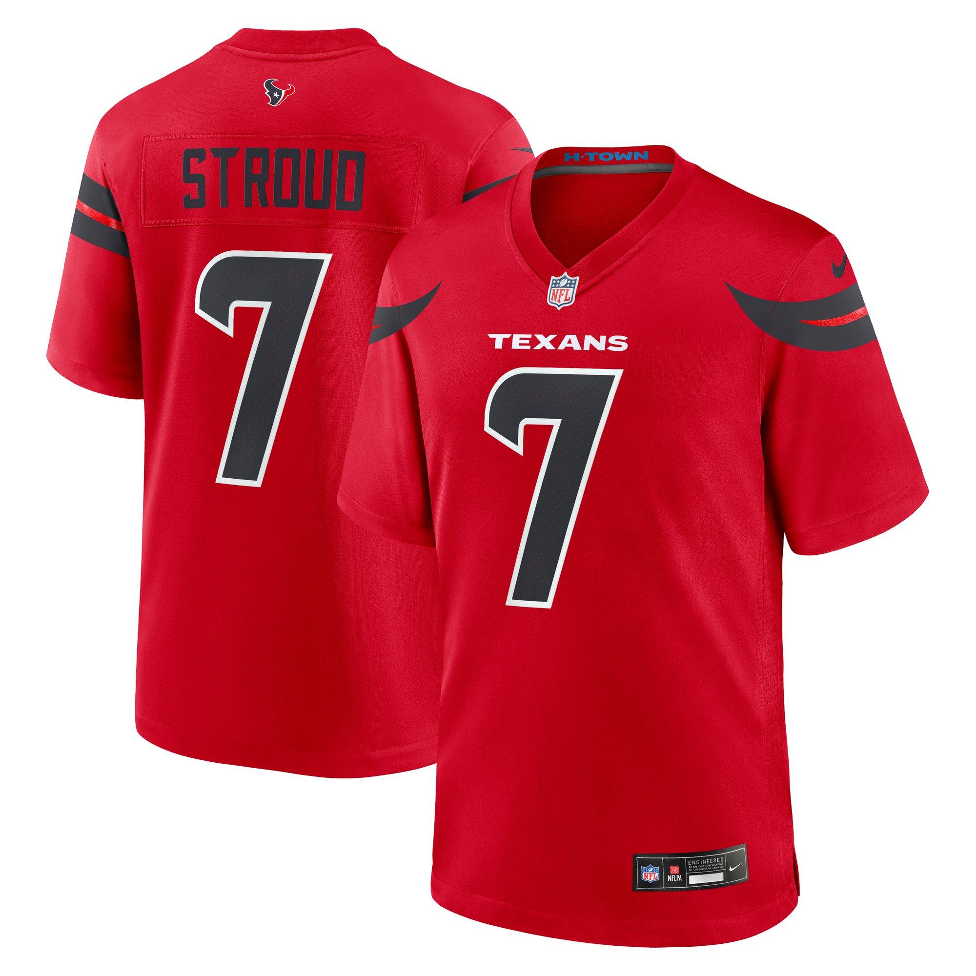 Nike Houston Texans 2023 CJ Stroud Jersey-Red - RED Thumbnail View 3