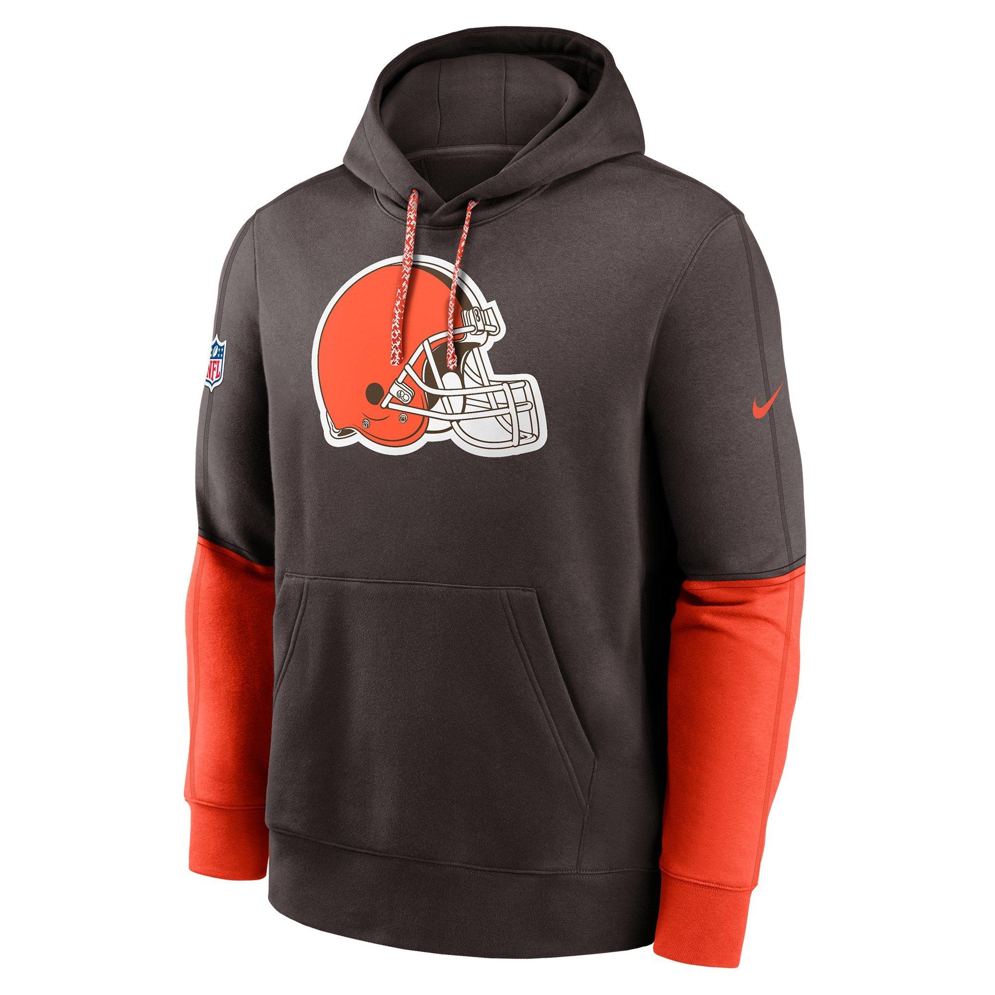 Nike Men's Cleveland Browns '24 Club Hoodie - BROWN Thumbnail View 1