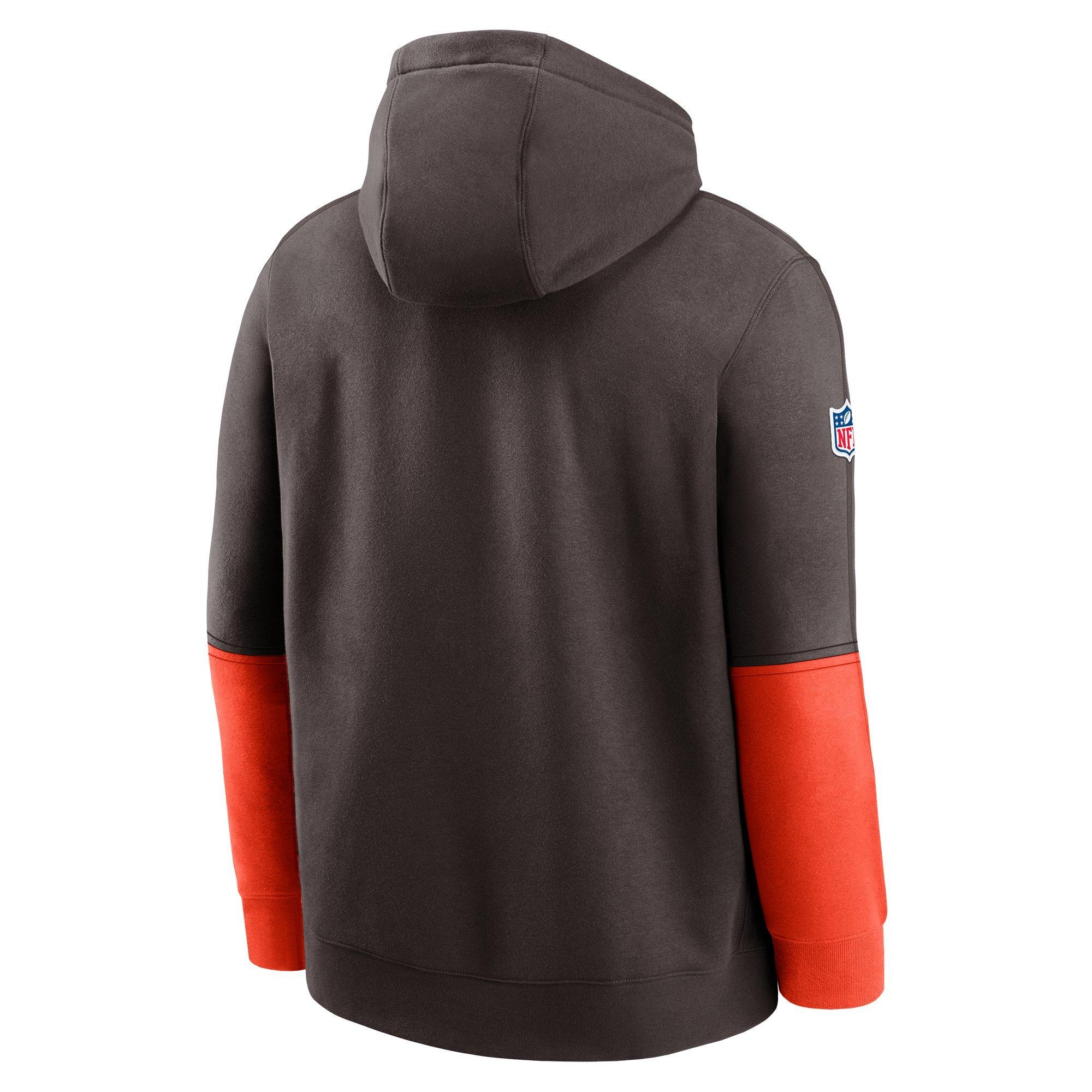 Nike Men's Cleveland Browns '24 Club Hoodie - BROWN Thumbnail View 2