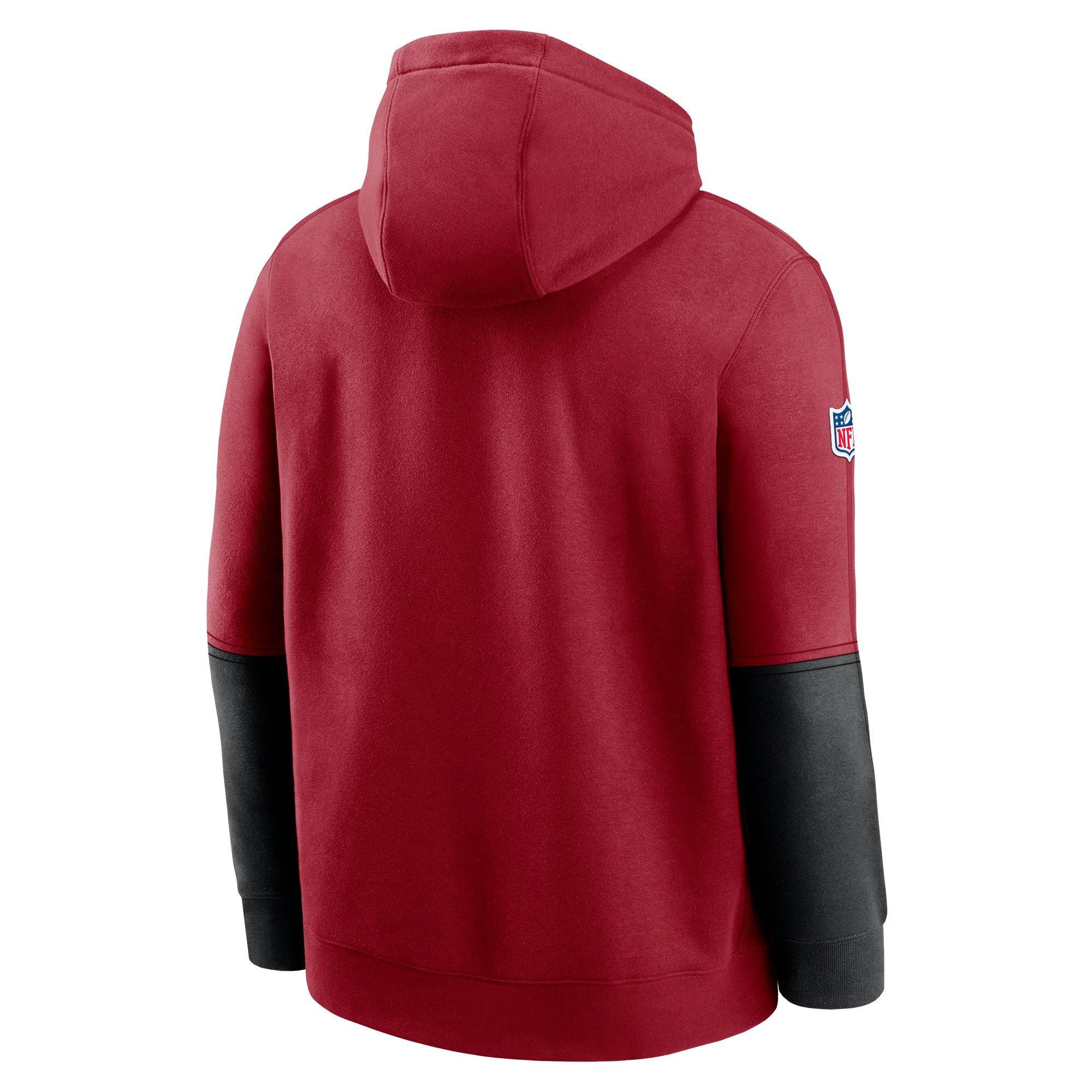 Nike Men's Arizona Cardinals '24 Club Hoodie - RED/BLACK Thumbnail View 2