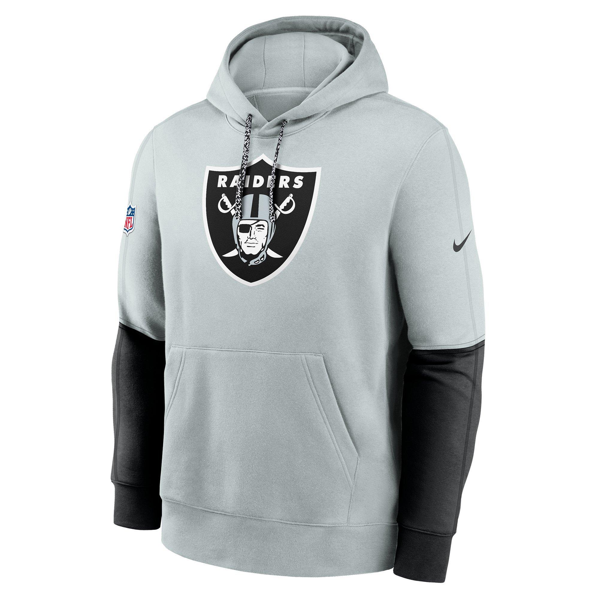 Nike Men's Las Vegas Raiders '24 Club Hoodie - GREY Thumbnail View 1