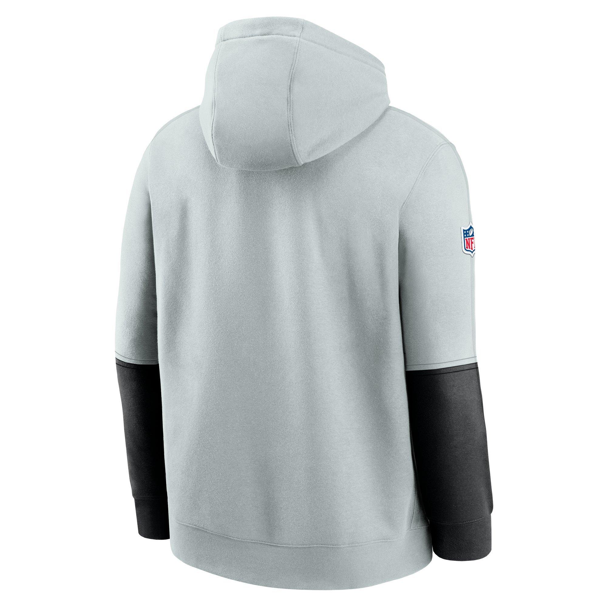 Nike Men's Las Vegas Raiders '24 Club Hoodie - GREY Thumbnail View 2