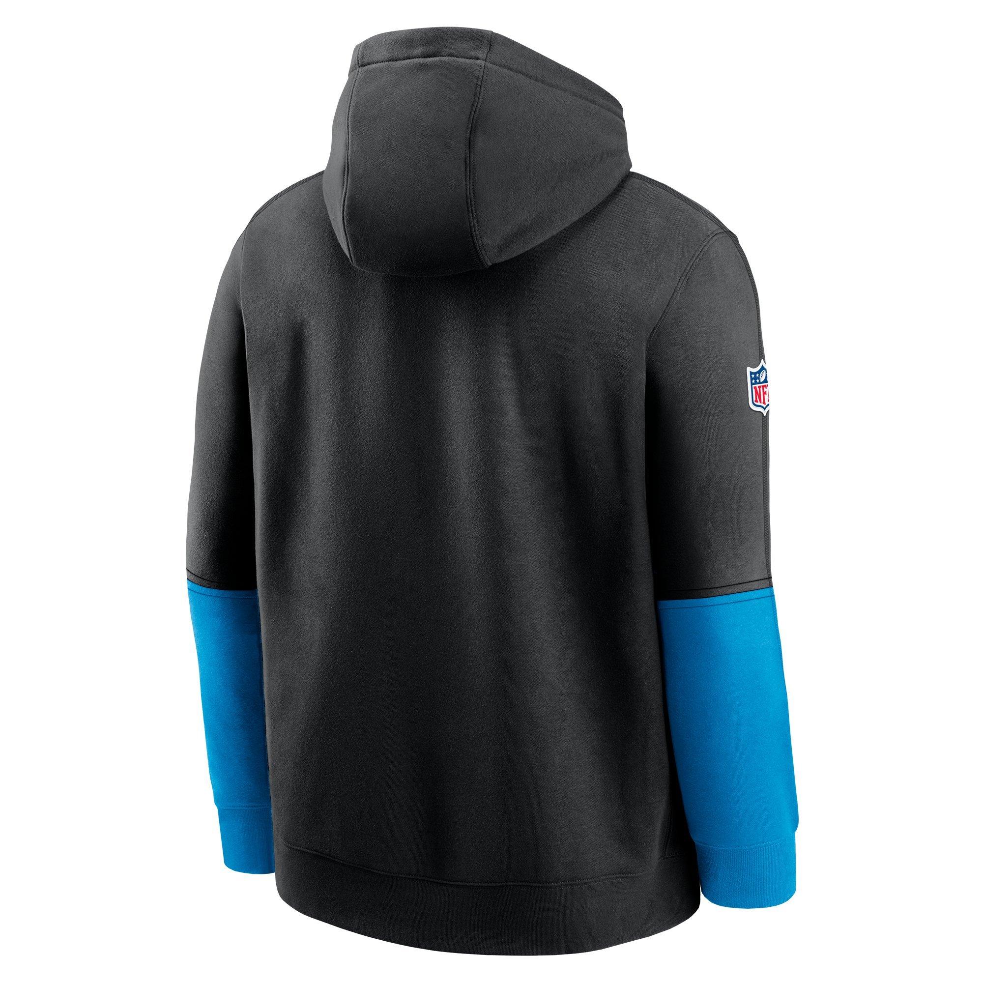 Nike Men's Carolina Panthers '24 Club Hoodie - BLACK/BLUE Thumbnail View 2