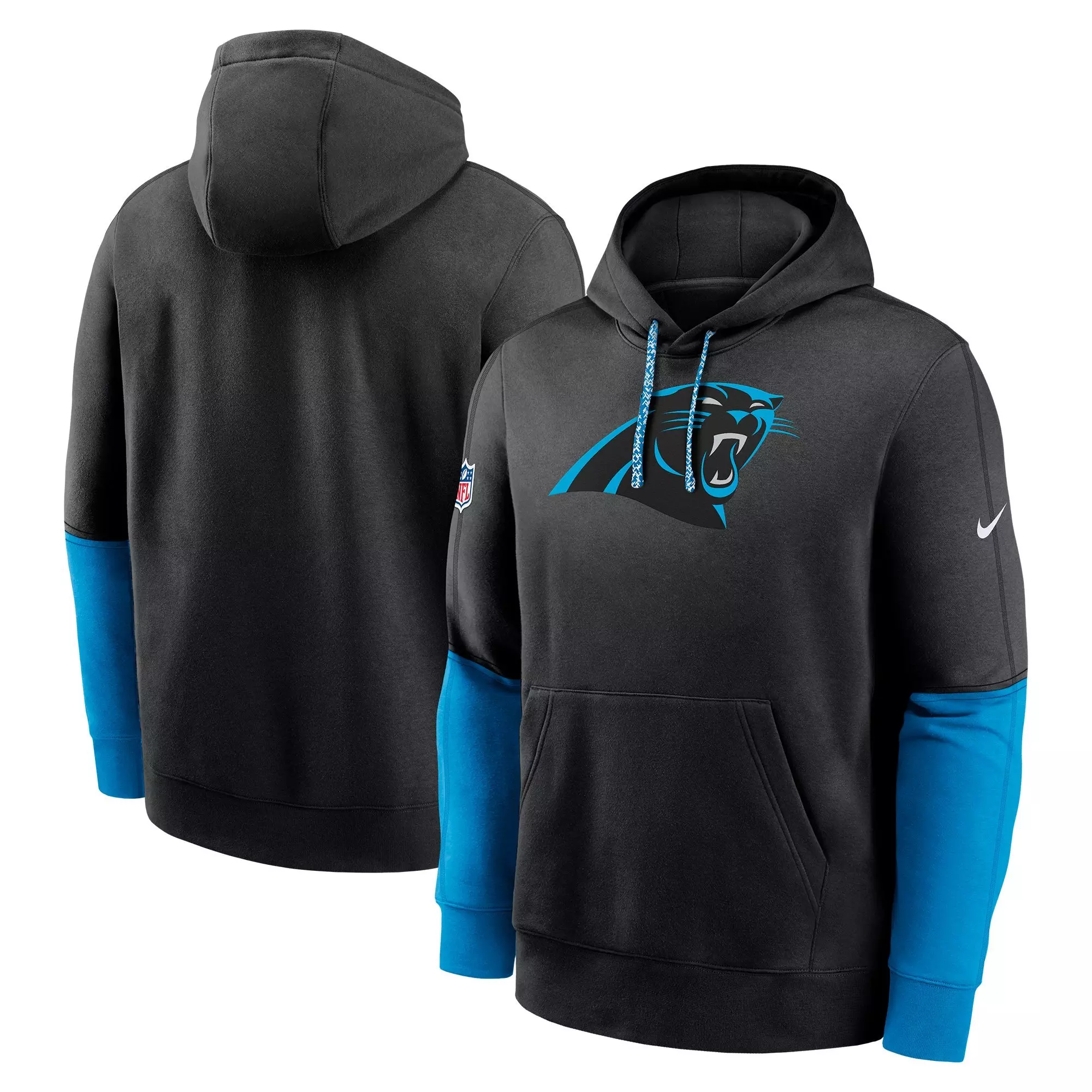 Nike Men's Carolina Panthers '24 Club Hoodie - BLACK/BLUE