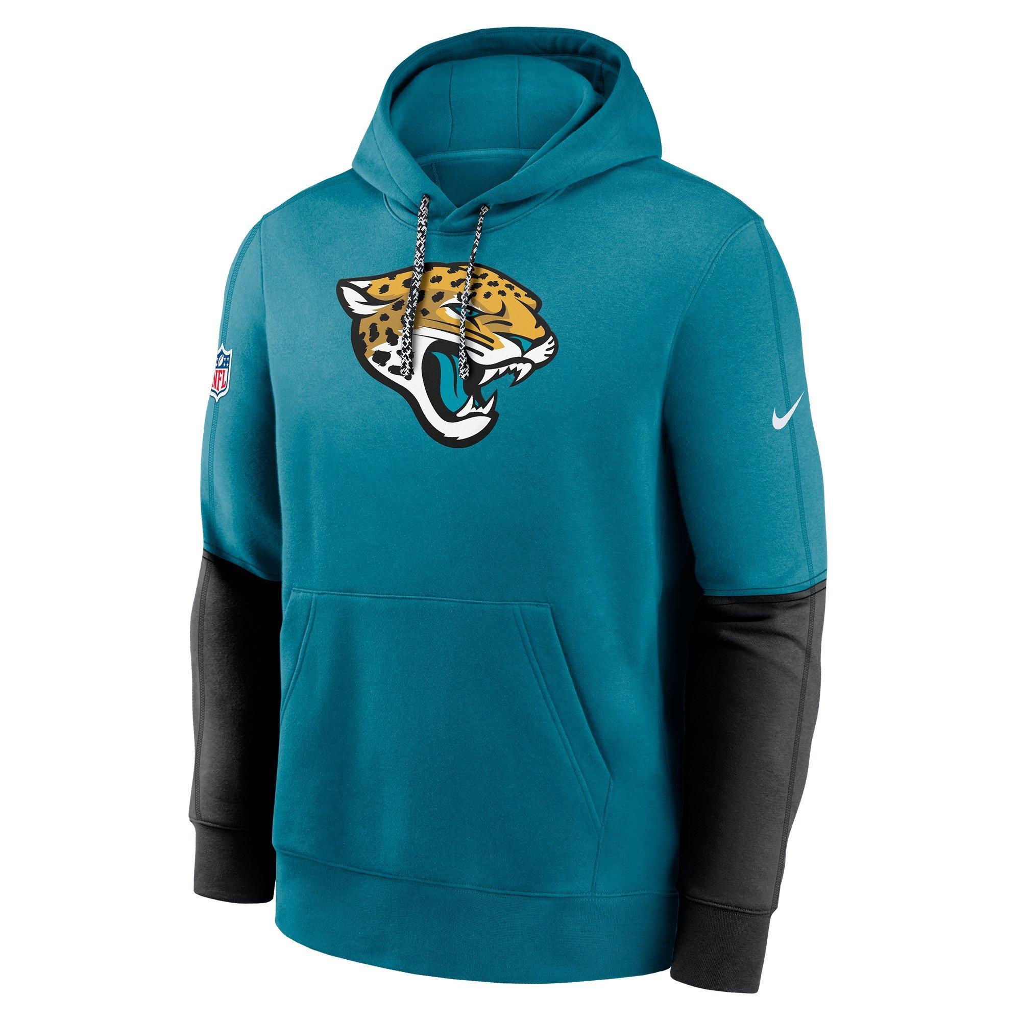Nike Men's Jacksonville Jaguars '24 Club Hoodie - TEAL Thumbnail View 1
