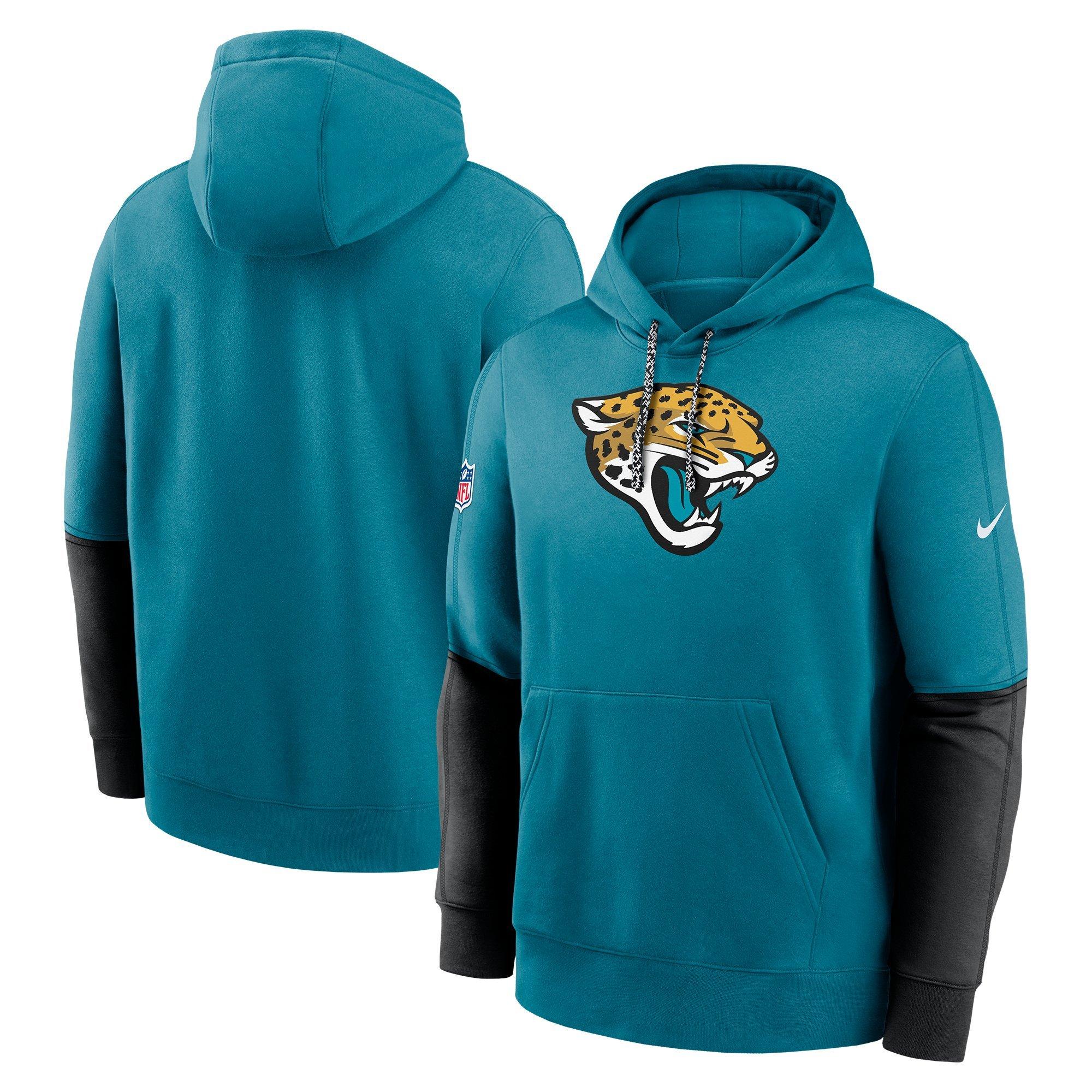 Nike Men's Jacksonville Jaguars '24 Club Hoodie - TEAL Thumbnail View 3